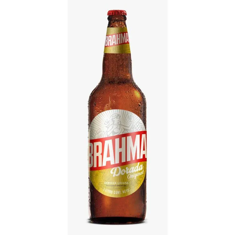 Cerveza Retornable Dorada Brahma 1 Lt