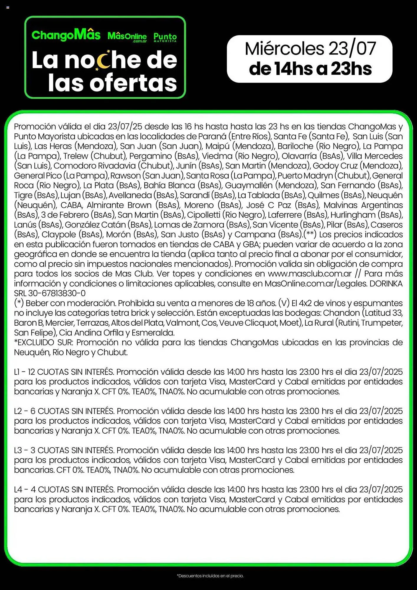 Ofertas de Catálogo Changomas 23 de julio al 23 de julio 2025 - Página 8 del catálogo