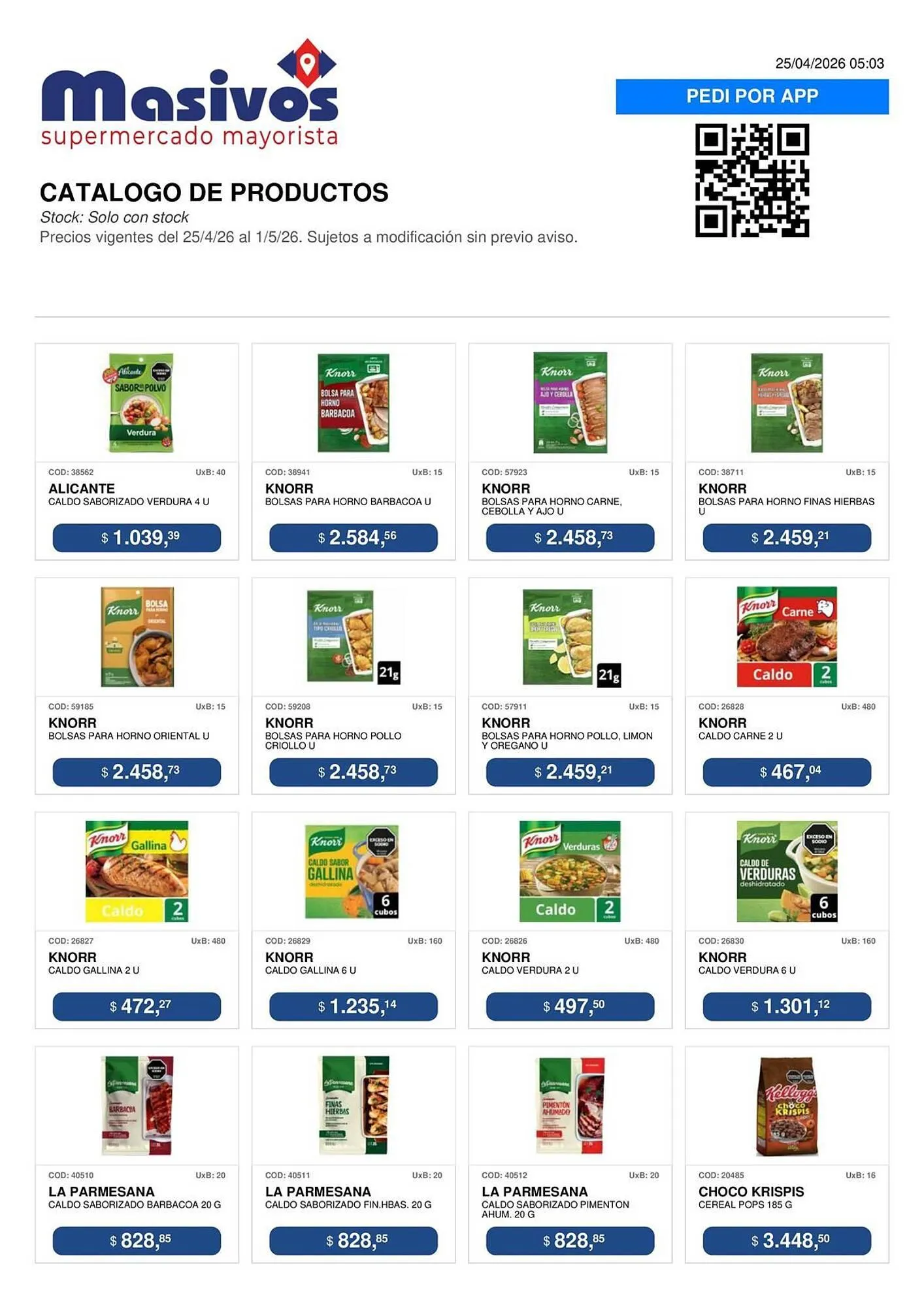 Ofertas de Catálogo Masivos 25 de abril al 1 de mayo 2026 - Página 12 del catálogo