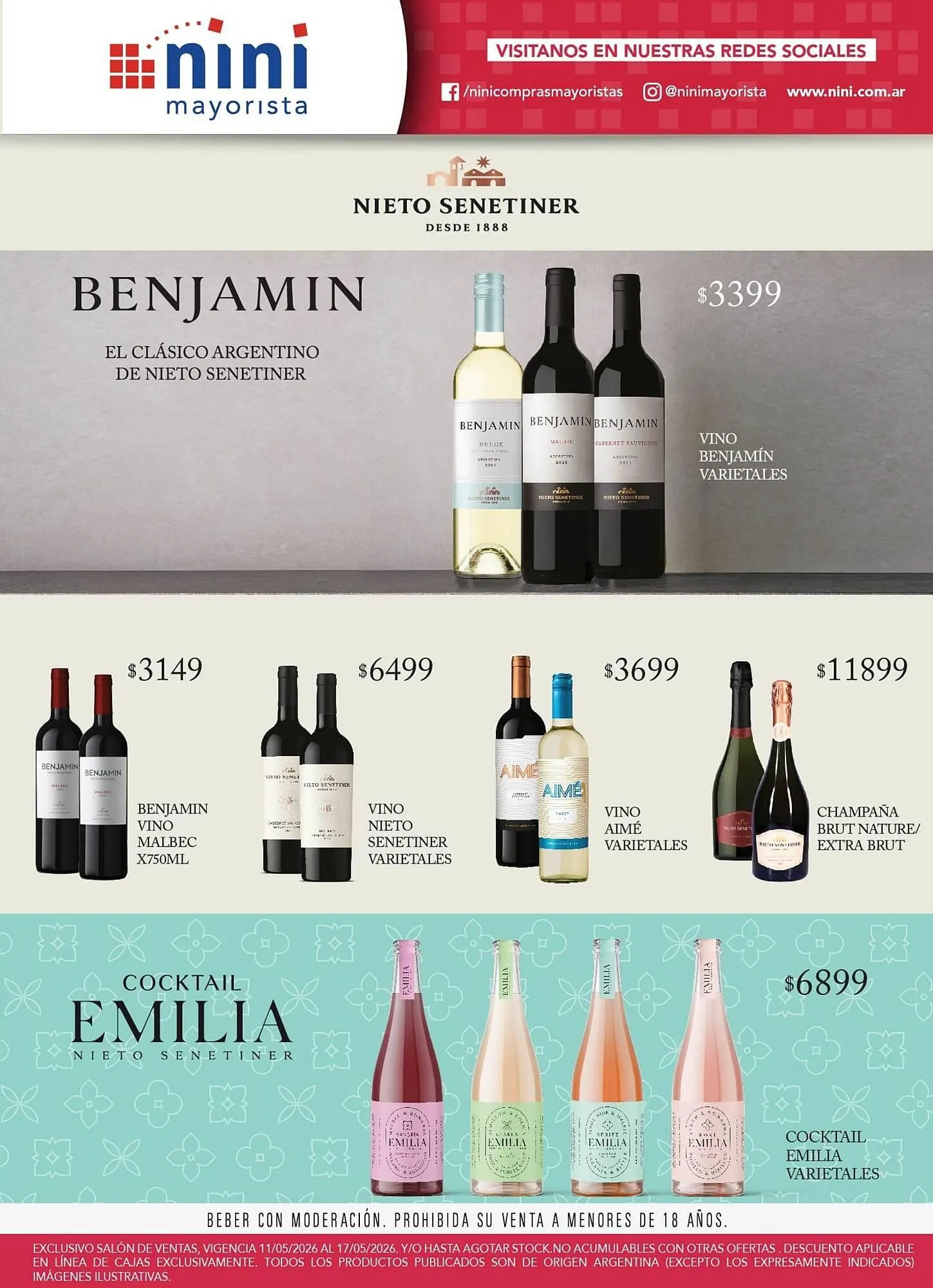 Ofertas de Catálogo Nini Mayorista 12 de mayo al 17 de mayo 2026 - Página 1 del catálogo