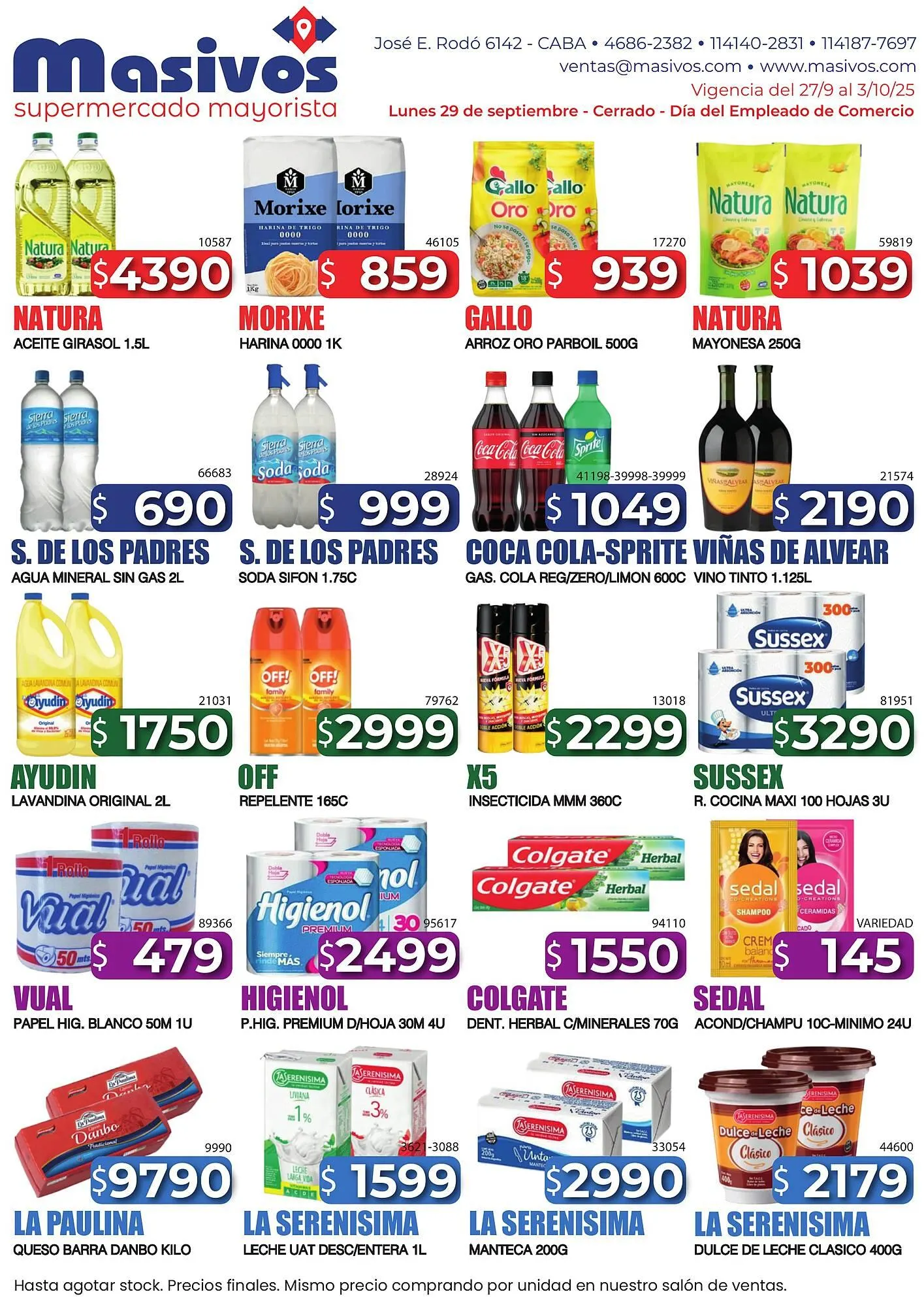 Catálogo Masivos - 1