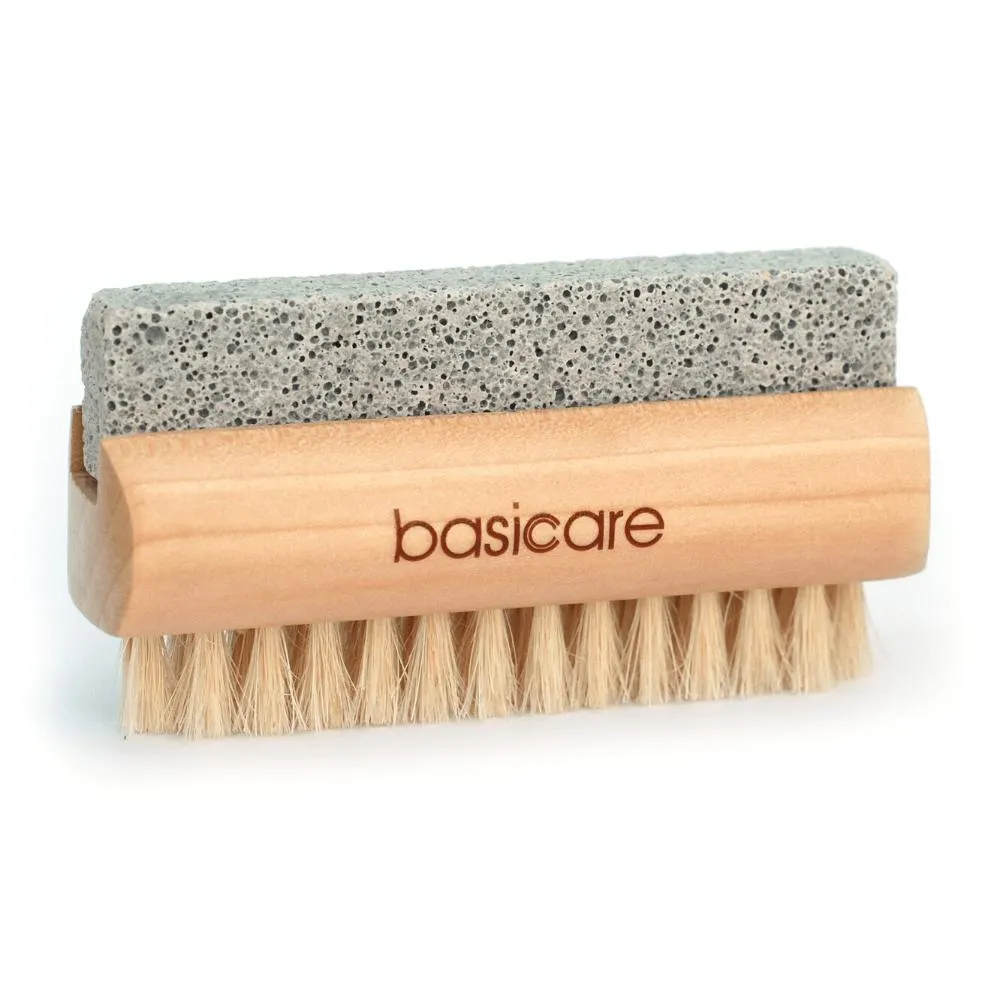 BASICARE PIEDRA POMEZ CON CEPILLO DE UÑAS