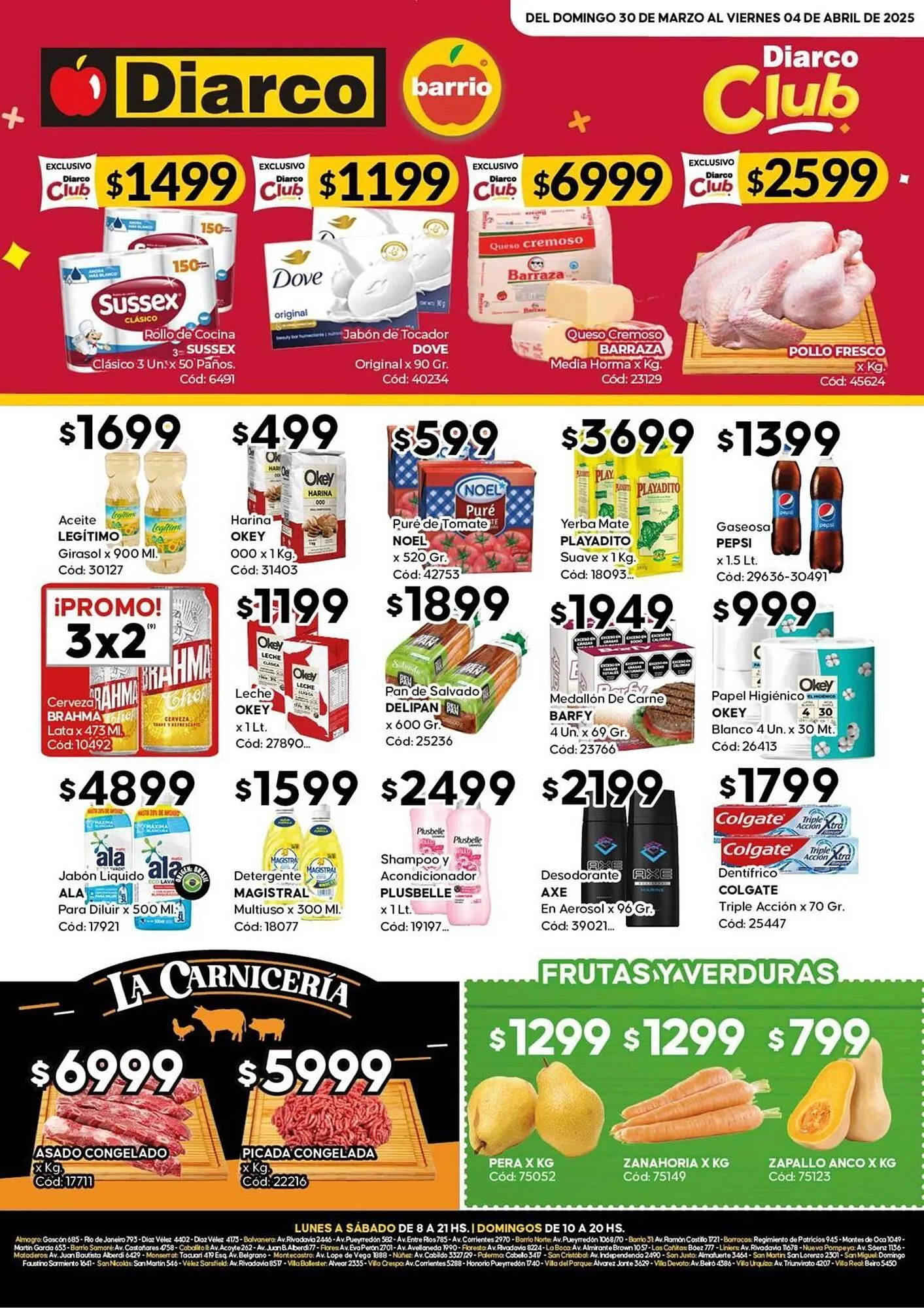 Ofertas de Catálogo Diarco 30 de marzo al 4 de abril 2025 - Página 1 del catálogo
