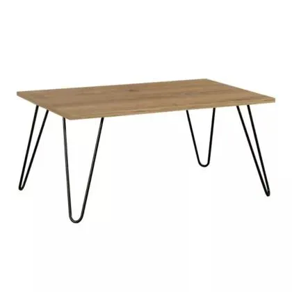 Mesa ratona de melamina rectangular natural