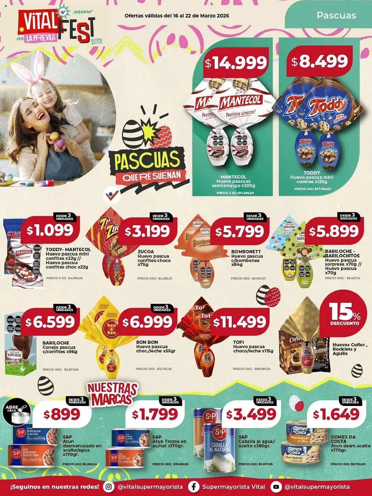 Ofertas de Catálogo Supermayorista Vital 16 de marzo al 22 de marzo 2026 - Página 1 del catálogo