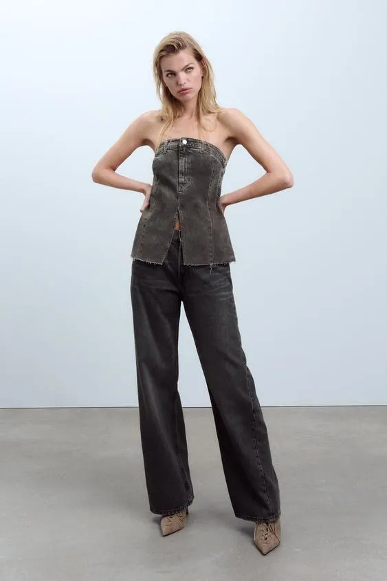 TOP CORSETRY DENIM