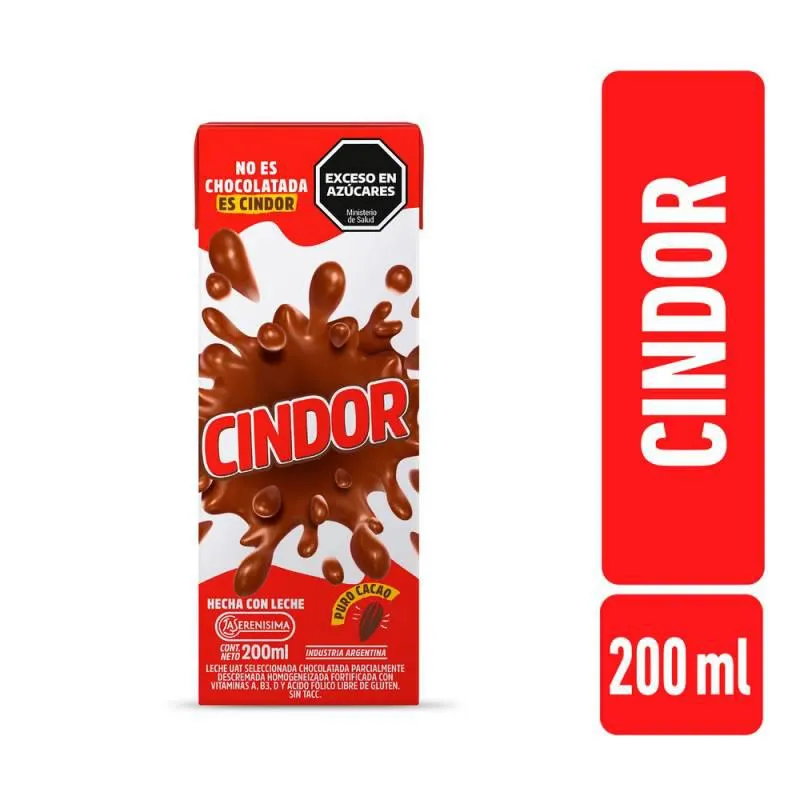 Leche chocolatada Cindor 200 cc.