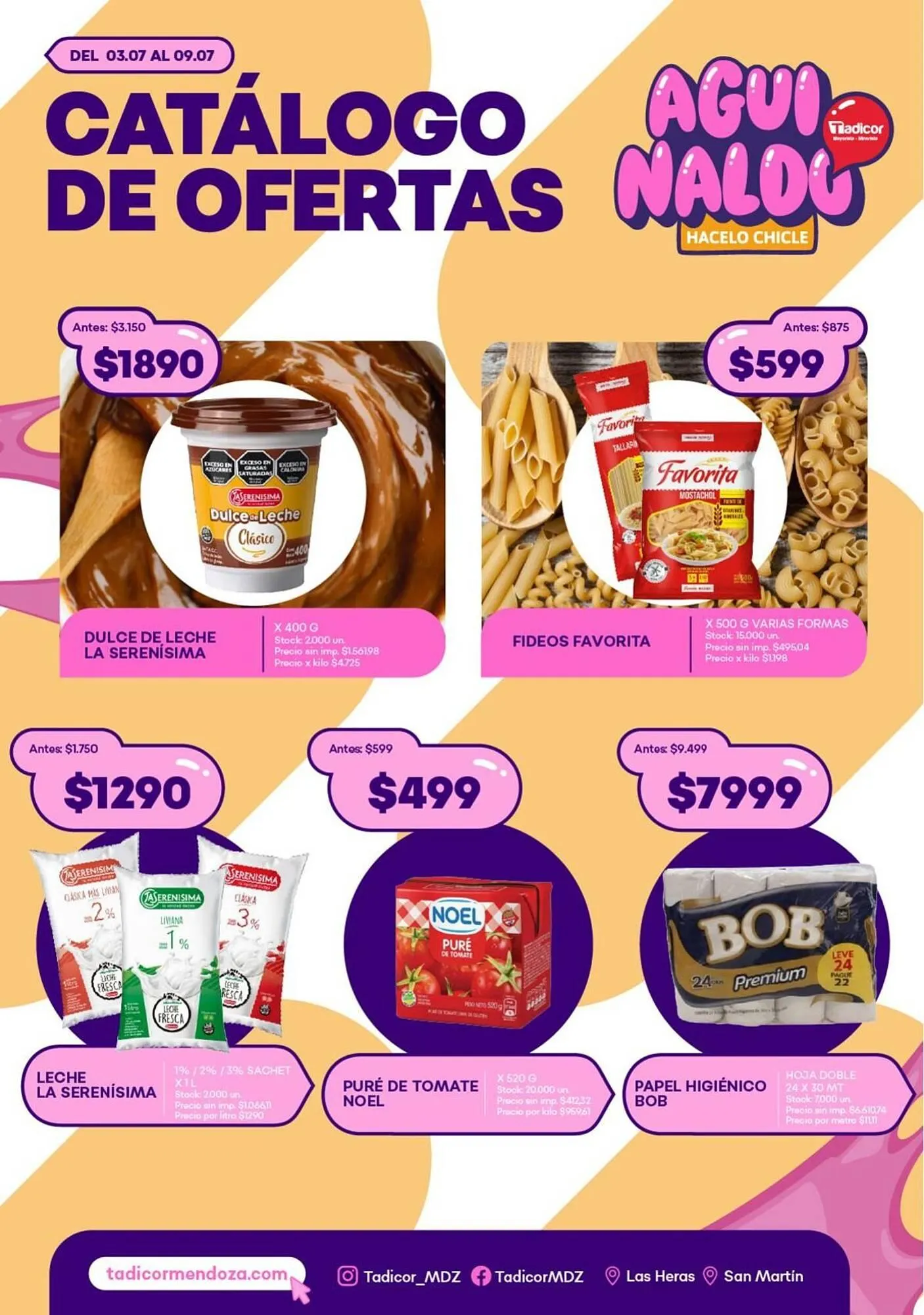 Ofertas de Catálogo Supermercados Tadicor 3 de julio al 9 de julio 2025 - Página 1 del catálogo