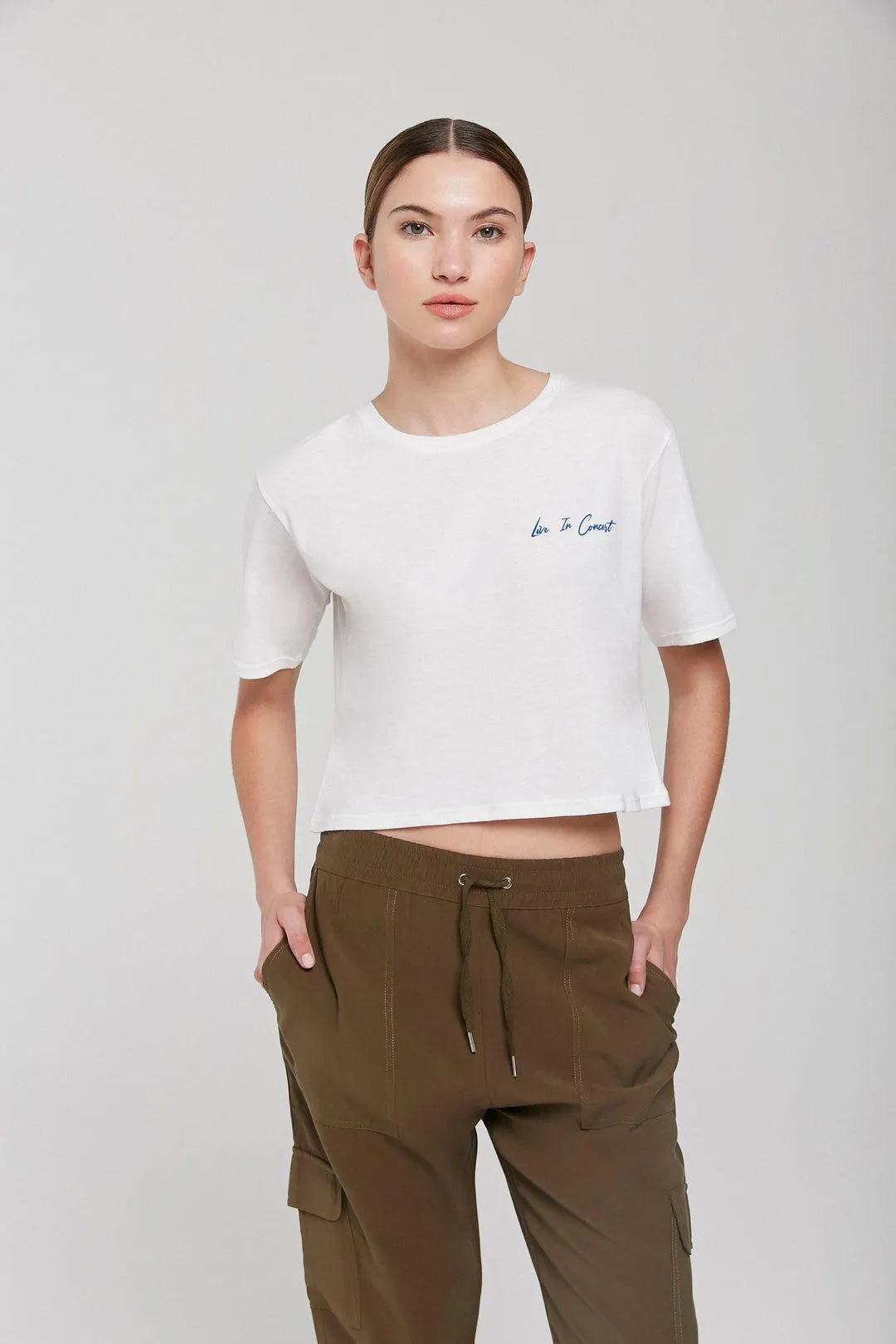 Remera Delaostia Tour - Off White