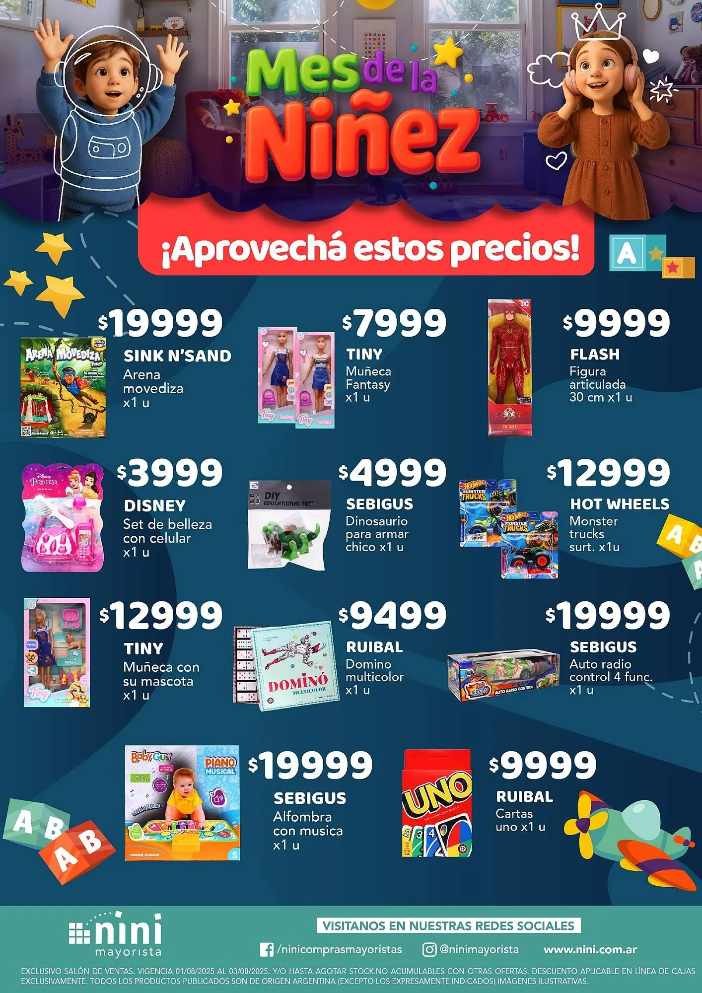 Ofertas de Catálogo Nini Mayorista 28 de julio al 3 de agosto 2025 - Página 1 del catálogo