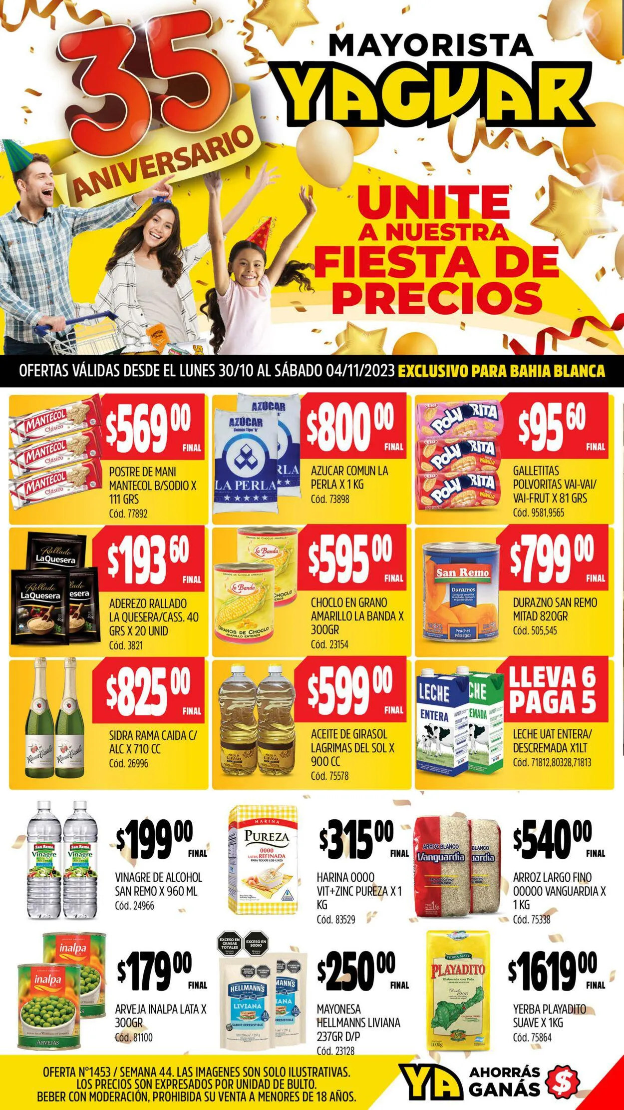 Ofertas de Yaguar - Bahía Blanca 30 de octubre al 5 de noviembre 2023 - Página 1 del catálogo