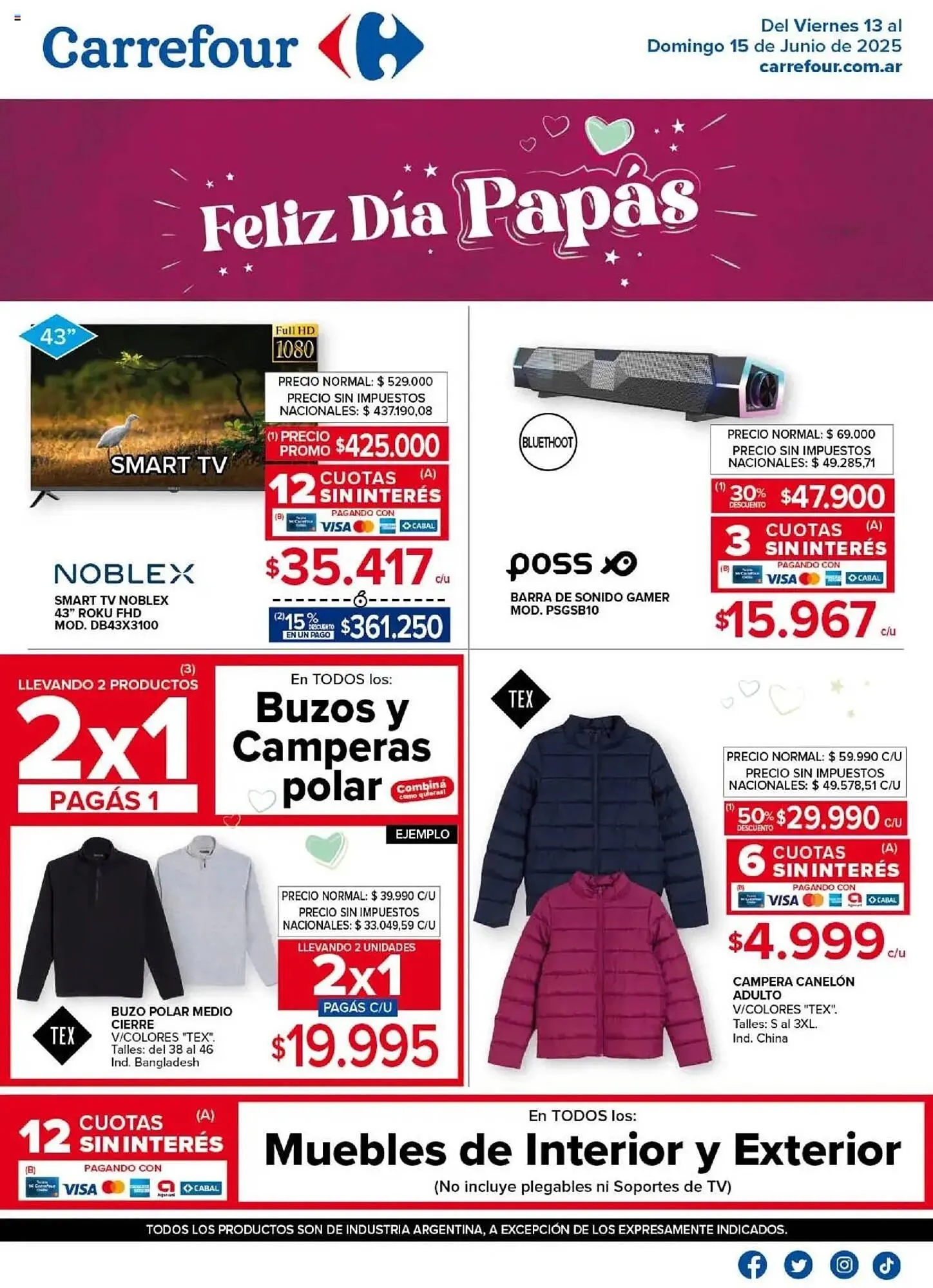 Ofertas de Catálogo Carrefour 13 de junio al 16 de junio 2025 - Página 1 del catálogo