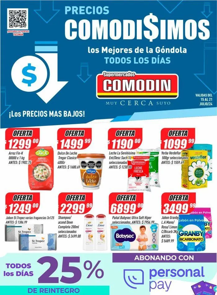 Ofertas de Ofertas Supermercados Comodin Tucumán 16 de julio al 21 de julio 2024 - Página 1 del catálogo