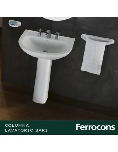 COLUMNA LAVATORIO BARI BLANCO-CKC FERRUM