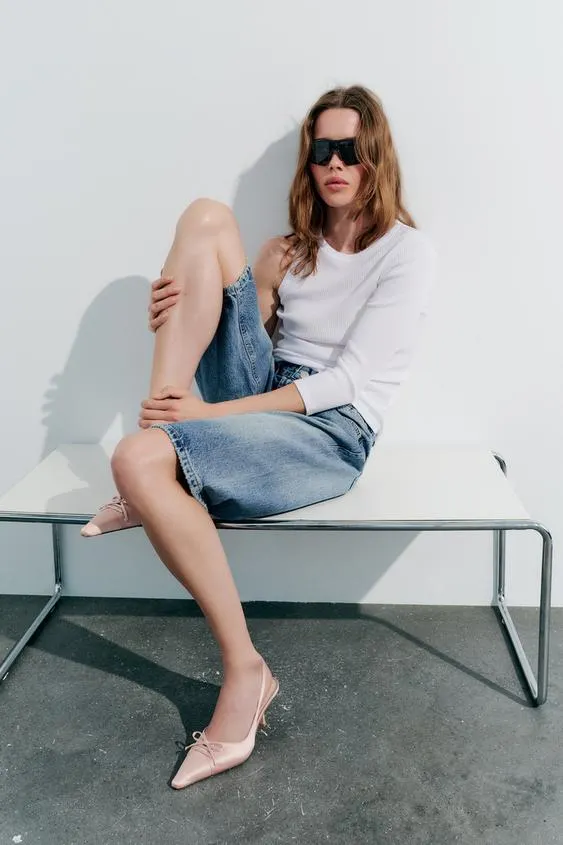 ZAPATO TACÓN SATINADO LAZO