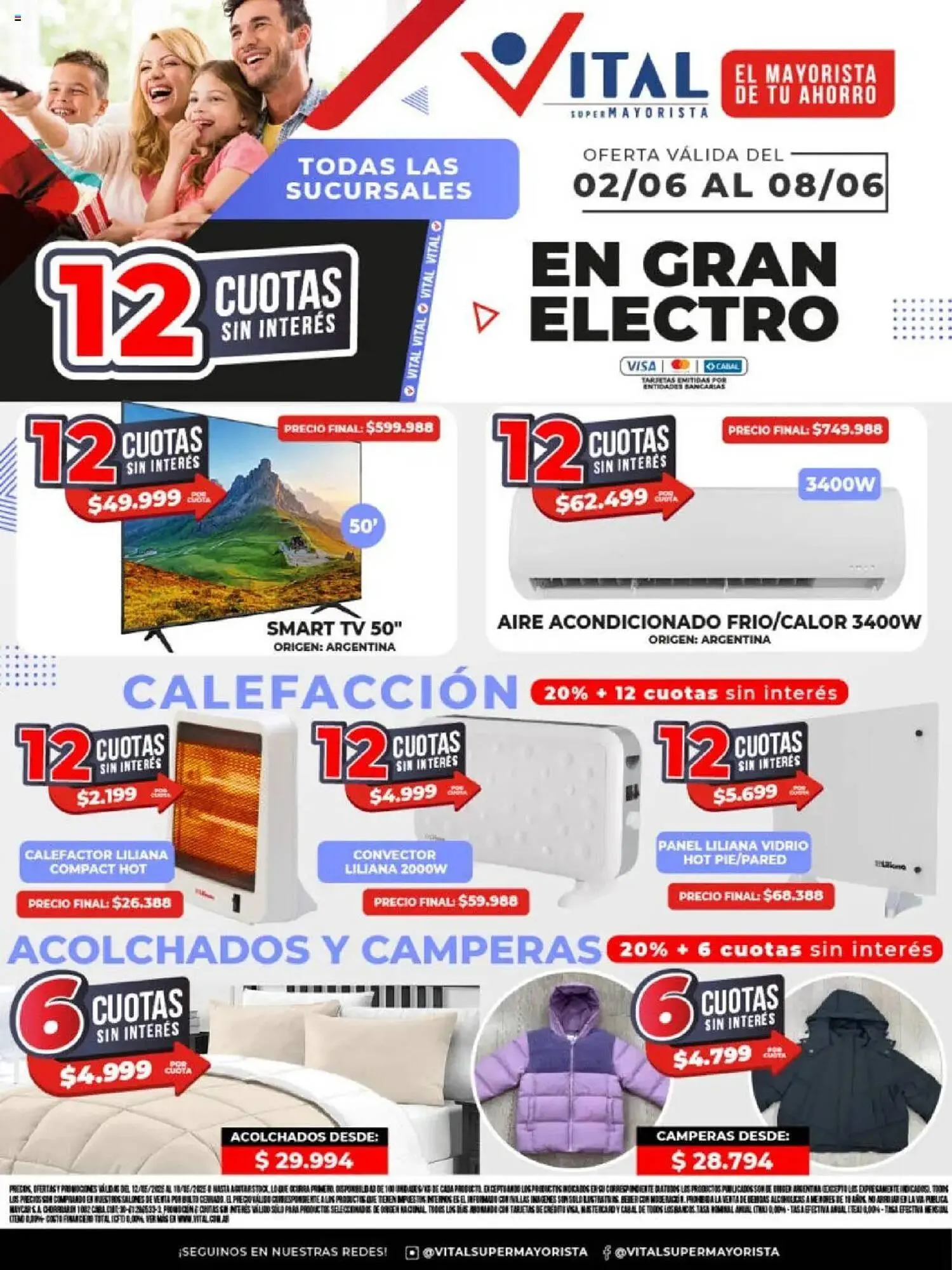 Ofertas de Catálogo Supermayorista Vital 2 de junio al 9 de junio 2025 - Página 1 del catálogo