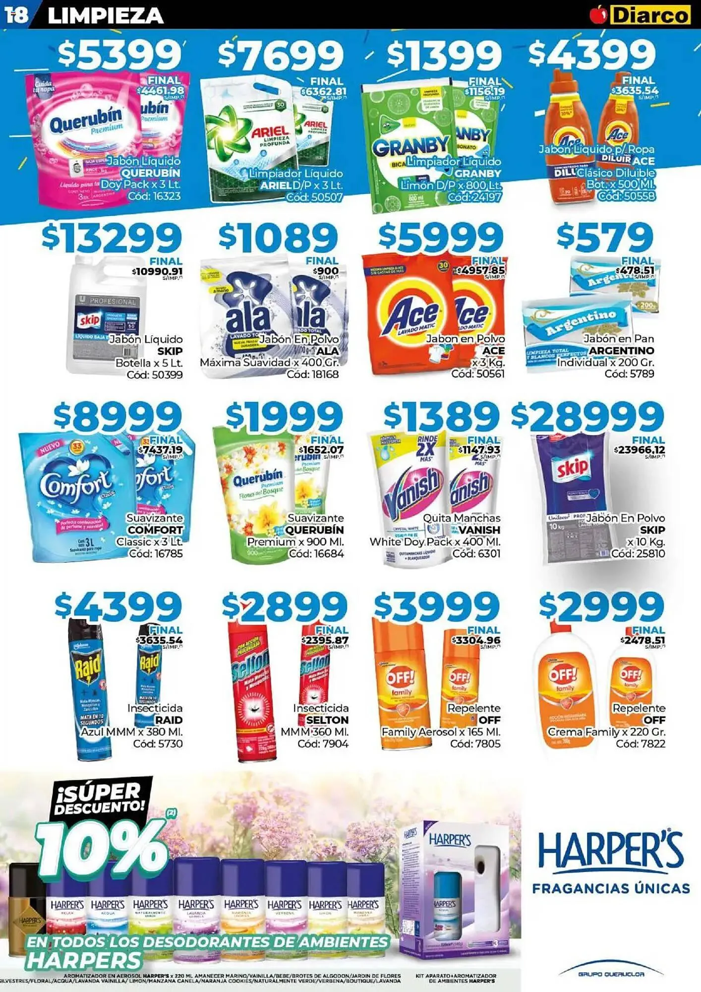 Ofertas de Catálogo Diarco 18 de agosto al 22 de agosto 2025 - Página 18 del catálogo