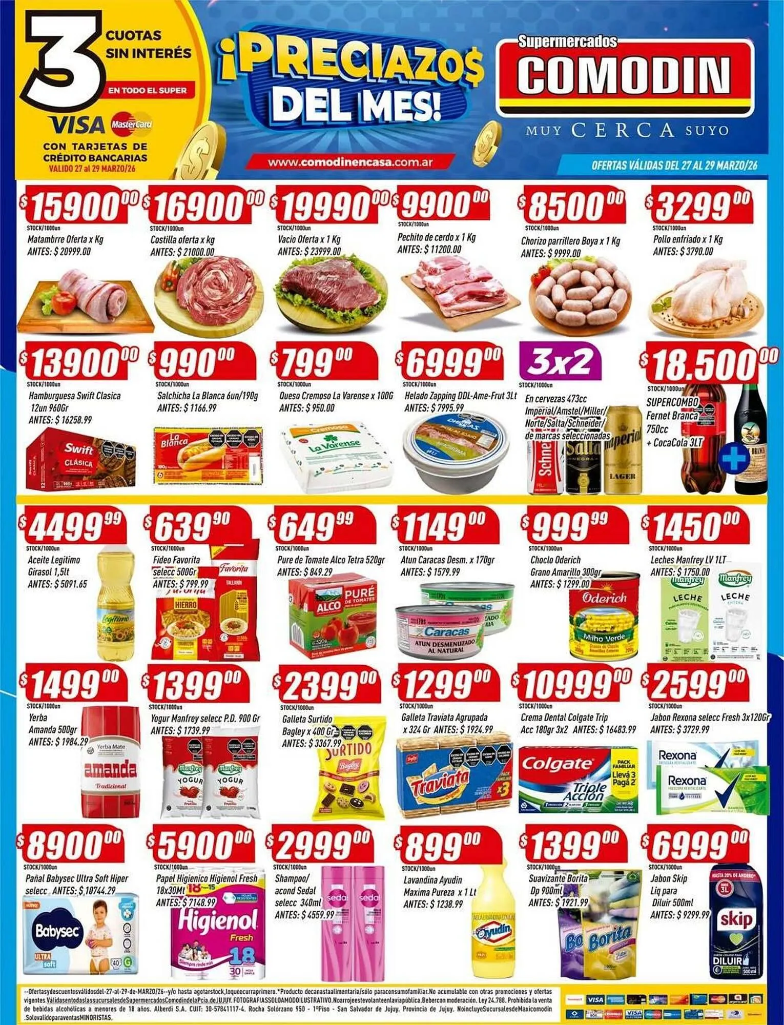 Ofertas de Catálogo Supermercados Comodin 27 de marzo al 29 de marzo 2026 - Página 1 del catálogo
