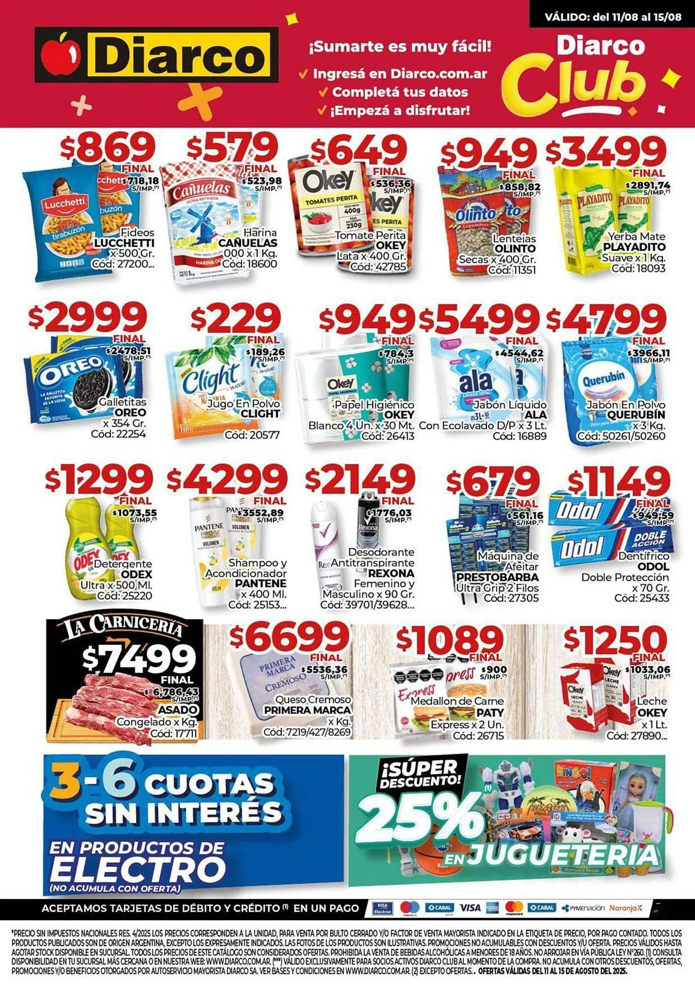 Ofertas de Catálogo Diarco 11 de agosto al 15 de agosto 2025 - Página 1 del catálogo