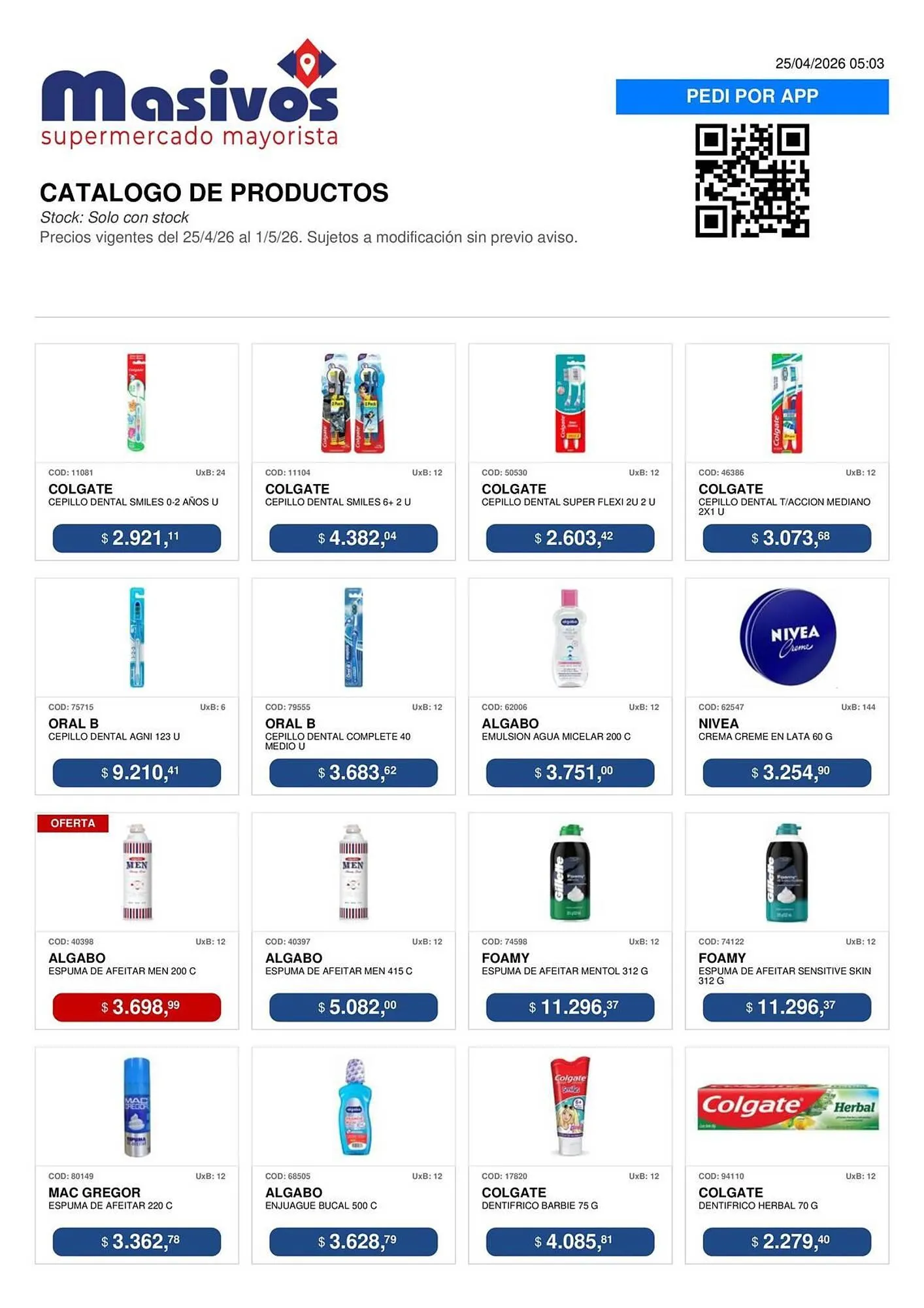 Ofertas de Catálogo Masivos 25 de abril al 1 de mayo 2026 - Página 101 del catálogo