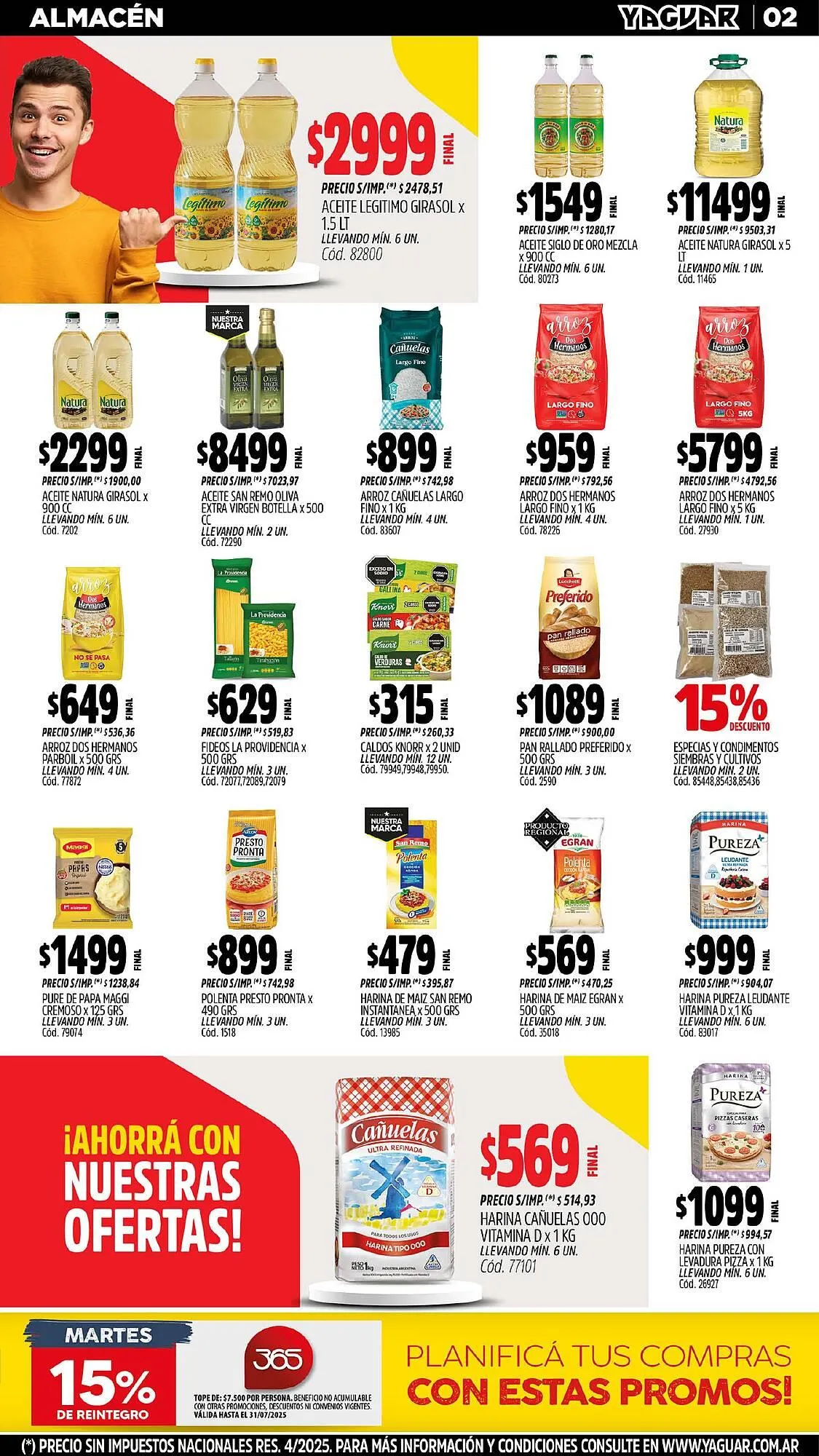 Ofertas de Catálogo Supermercados Yaguar 21 de julio al 28 de julio 2025 - Página 2 del catálogo
