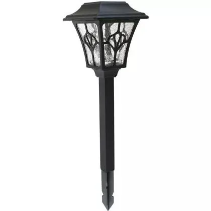 Estaca solar LED Vintage negra