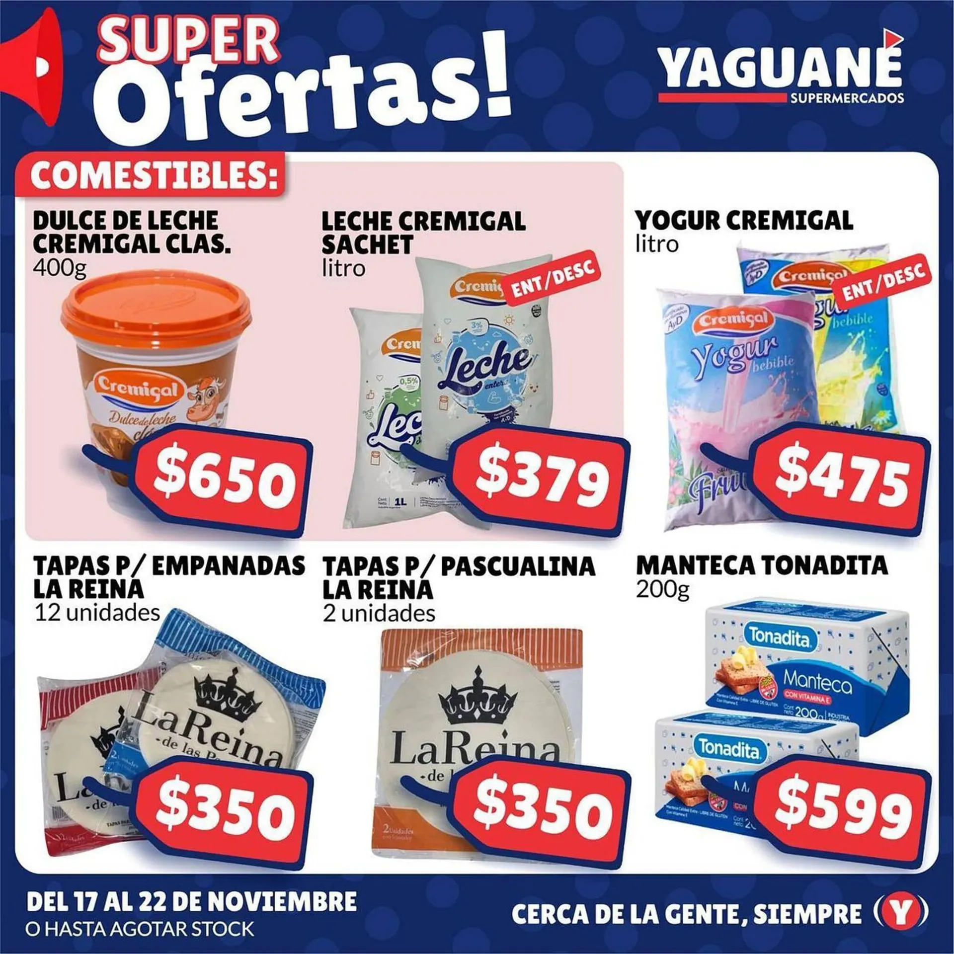 Ofertas de Catálogo Yaguane Supermercados 20 de noviembre al 22 de noviembre 2023 - Página 1 del catálogo