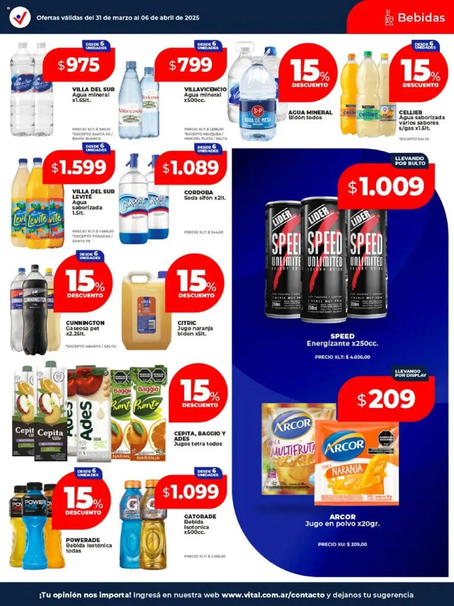 Ofertas de Catálogo Supermayorista Vital 31 de marzo al 6 de abril 2025 - Página 15 del catálogo