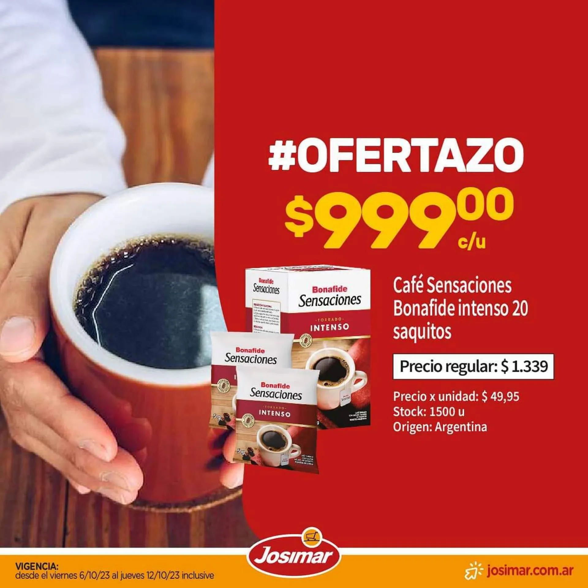 Ofertas de Catálogo Josimar 9 de octubre al 12 de octubre 2023 - Página 1 del catálogo