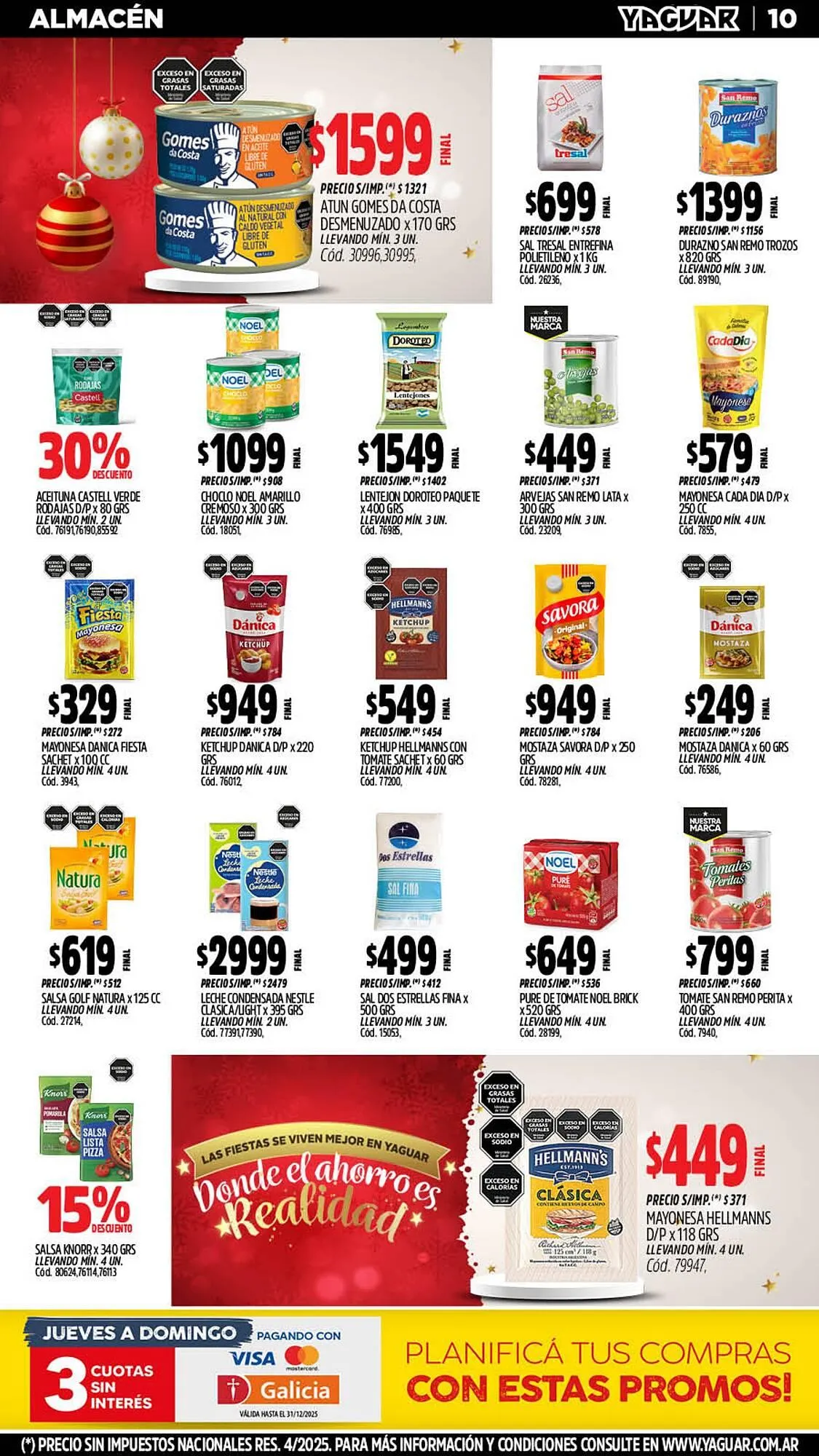 Ofertas de Catálogo Supermercados Yaguar 15 de diciembre al 21 de diciembre 2025 - Página 13 del catálogo