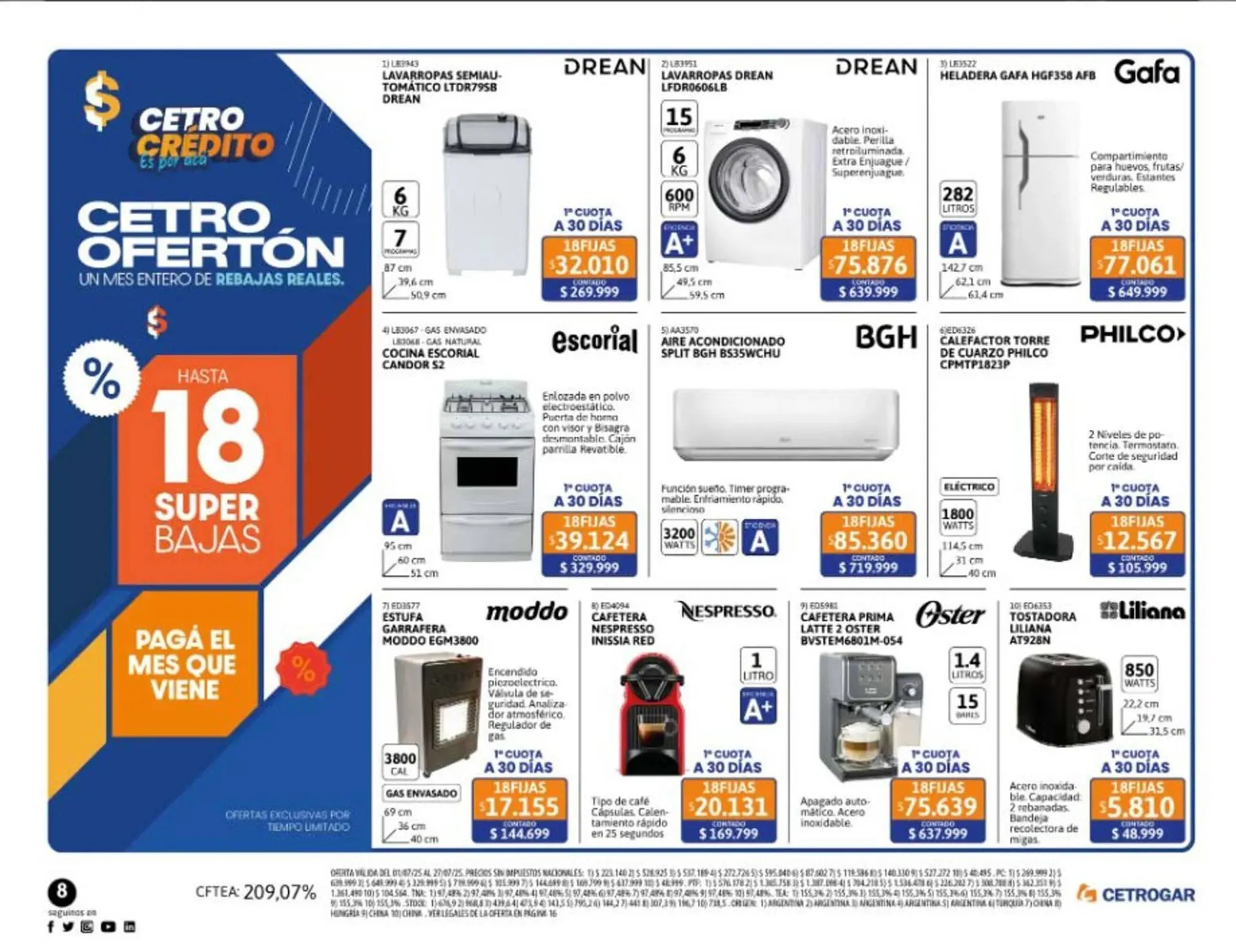 Ofertas de Catálogo Cetrogar 11 de julio al 31 de julio 2025 - Página 8 del catálogo