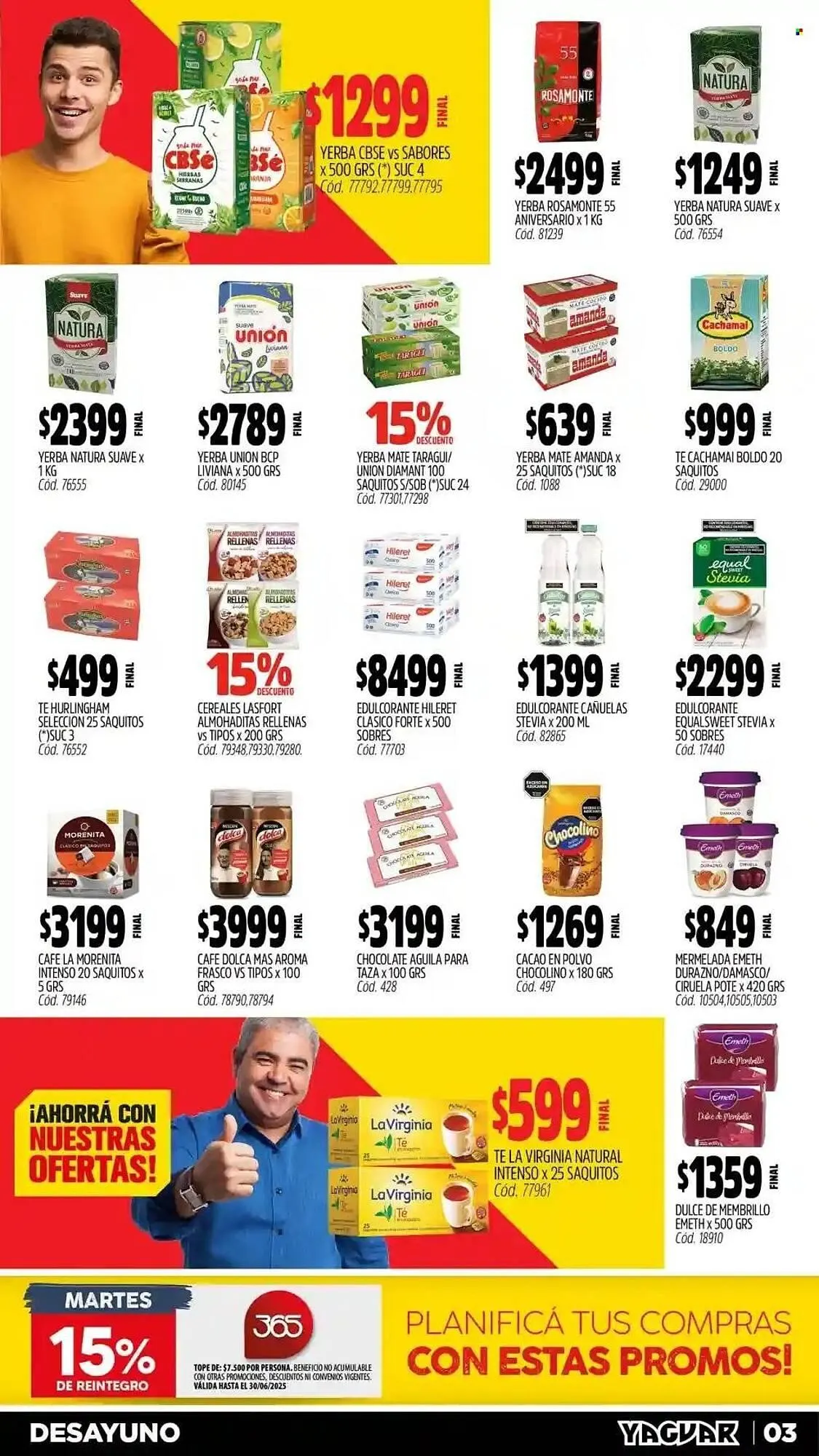 Ofertas de Catálogo Supermercados Yaguar 14 de abril al 21 de abril 2025 - Página 3 del catálogo