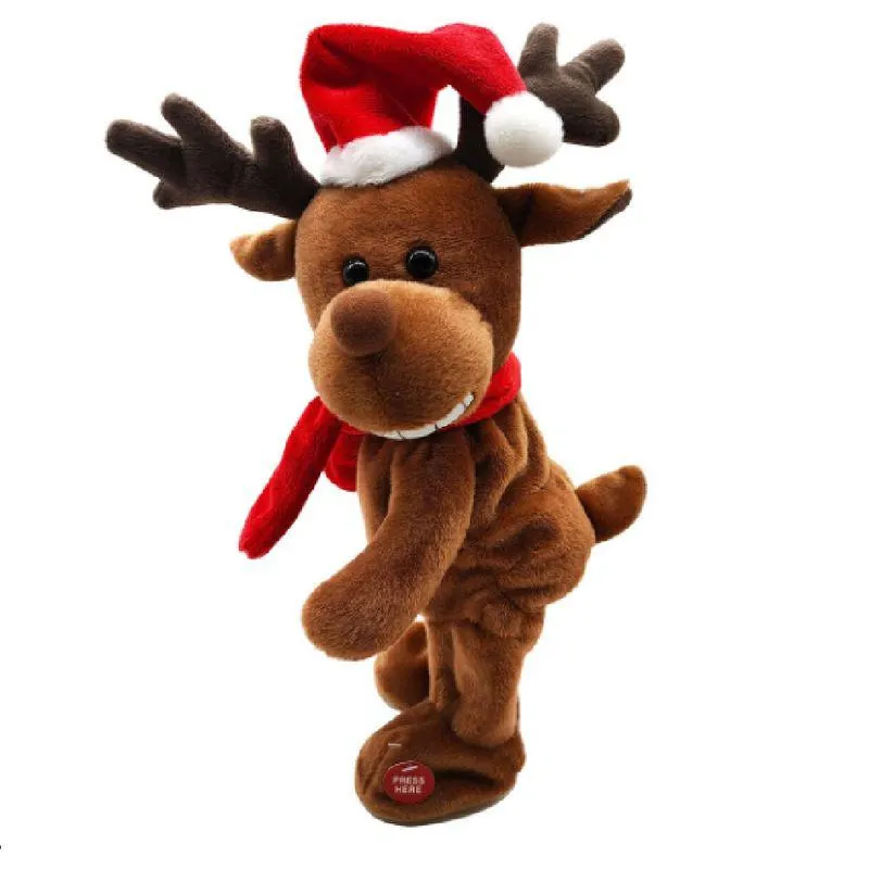 Muñeco de navidad Reno Bailarín Cotidiana 15x15x32 cm