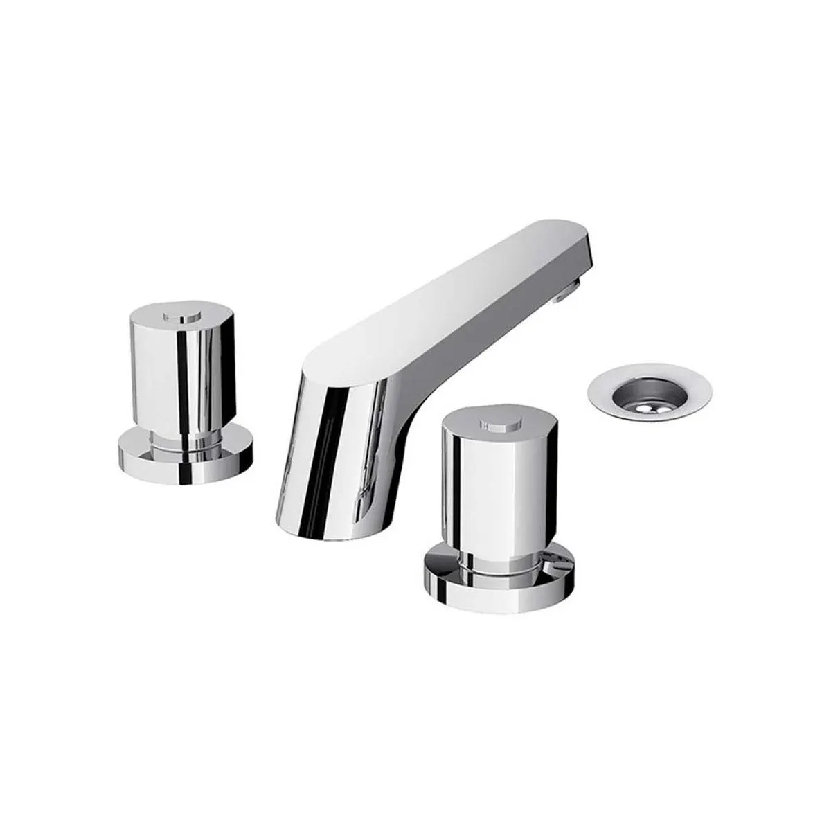 Grifería para Ducha Bimando 3 Agujeros Cromado Obera FV