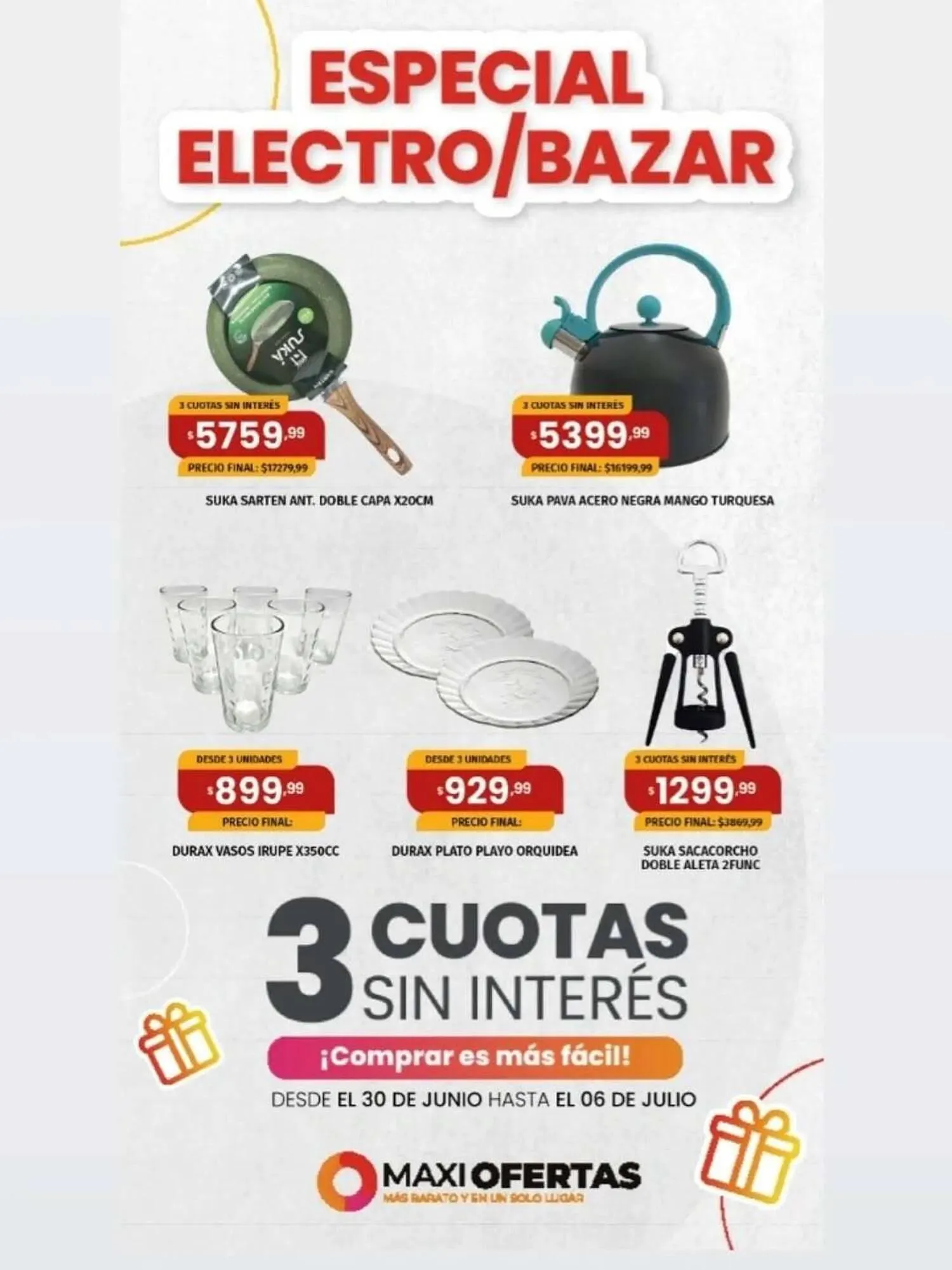 Ofertas de Catálogo Maxi Ofertas 30 de junio al 6 de julio 2025 - Página 1 del catálogo