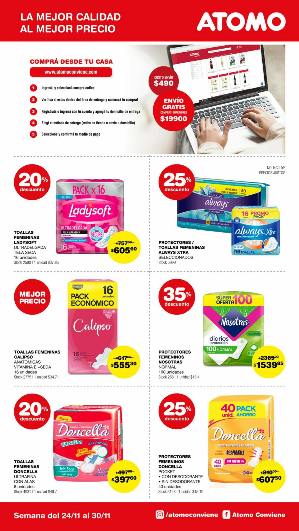 Ofertas de ATOMO Conviene 24 de noviembre al 30 de noviembre 2024 - Página 5 del catálogo