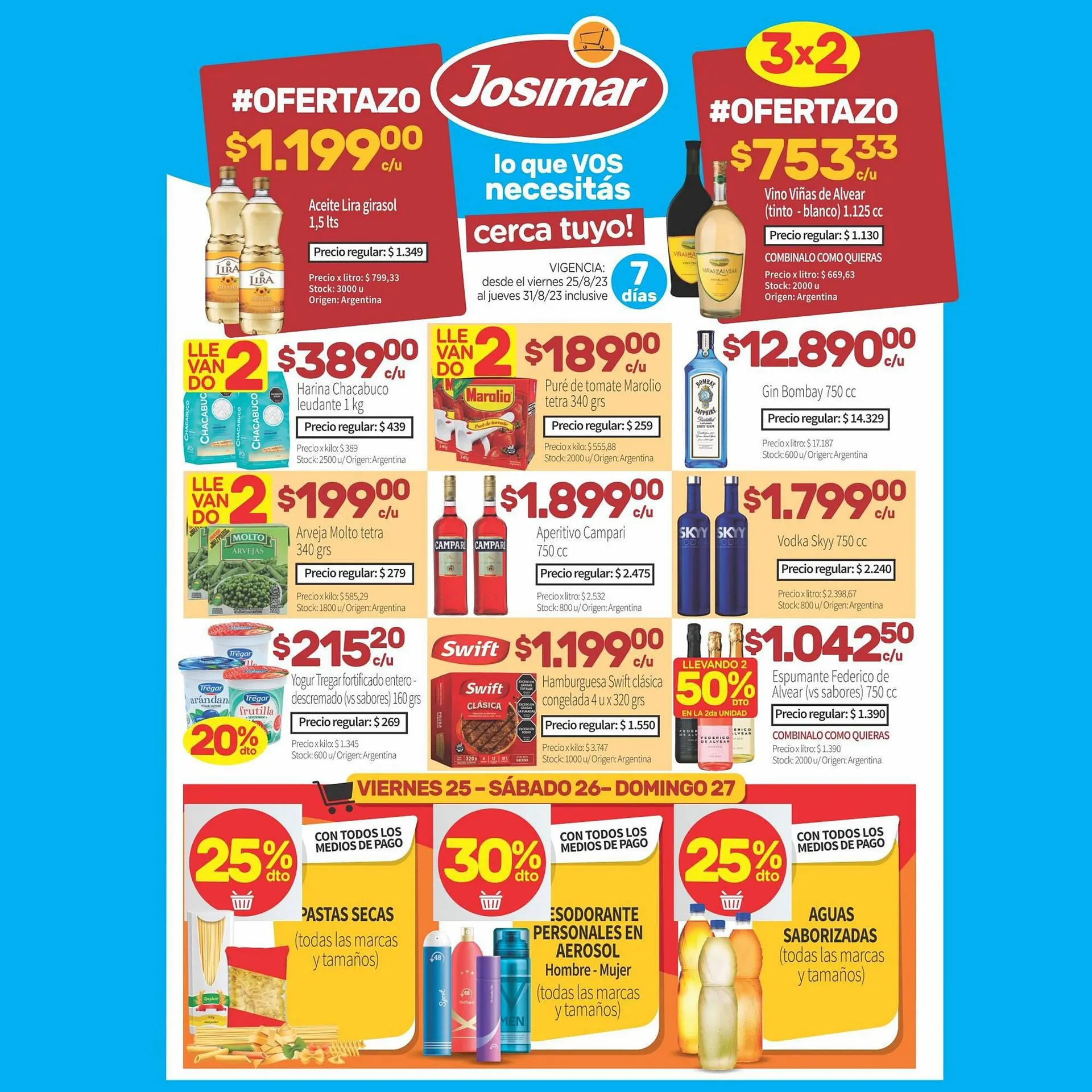 Ofertas de Catálogo Josimar 25 de agosto al 31 de agosto 2023 - Página 1 del catálogo