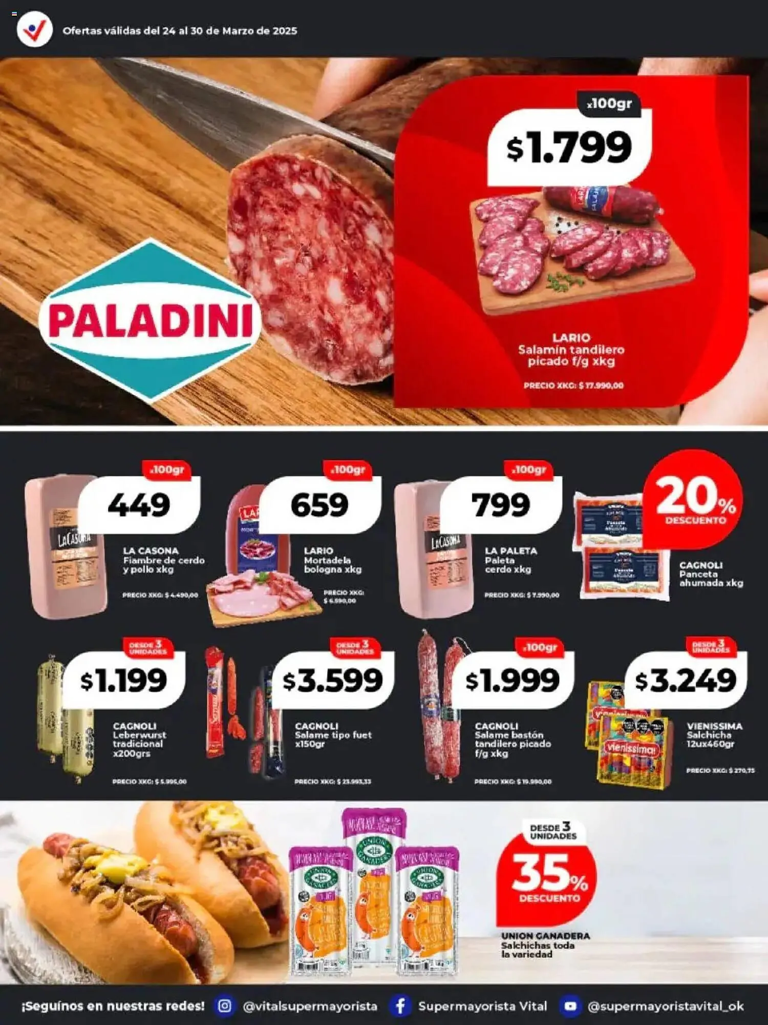 Ofertas de Catálogo Supermayorista Vital 24 de marzo al 30 de marzo 2025 - Página 25 del catálogo