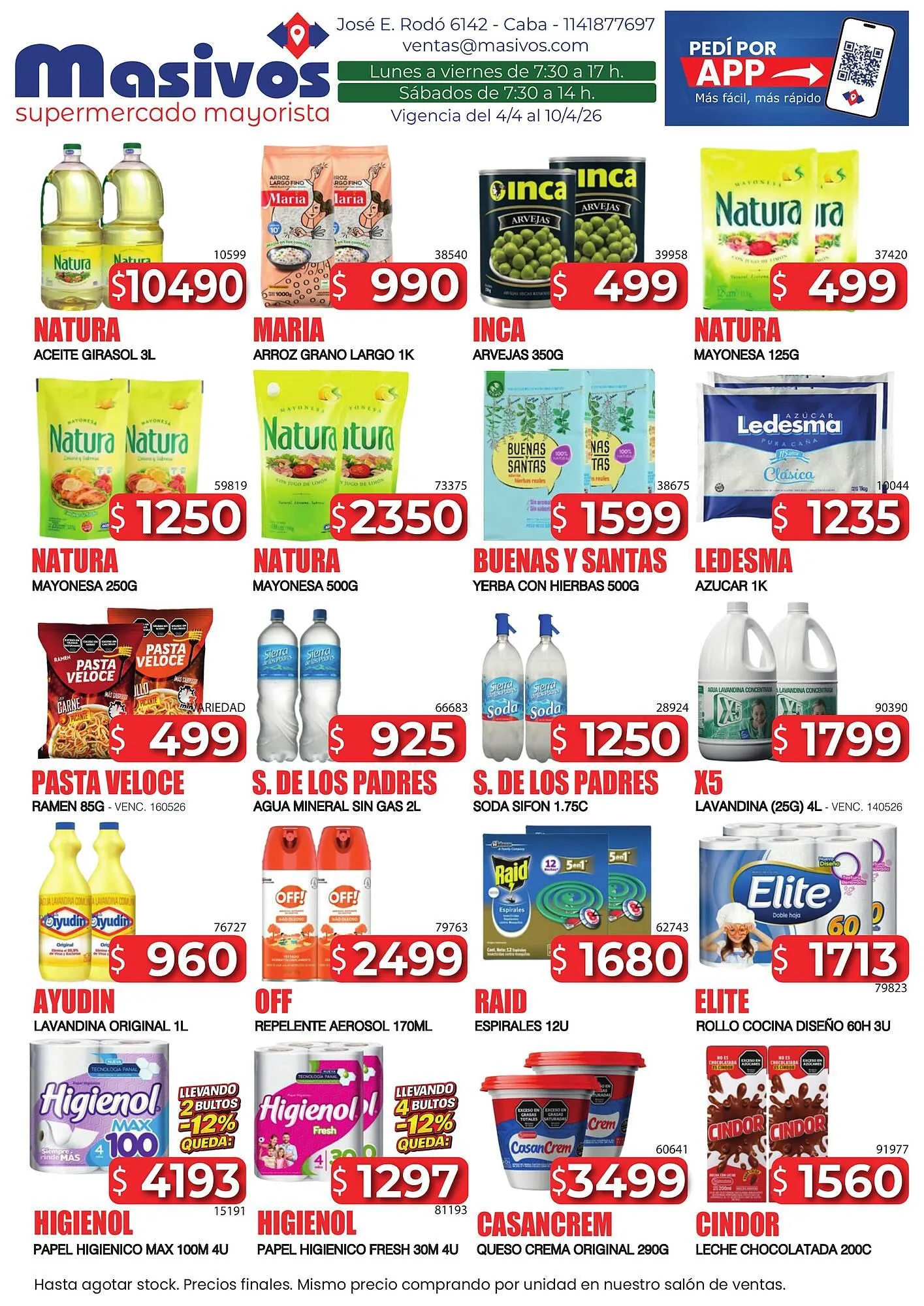 Ofertas de Catálogo Masivos 4 de abril al 10 de abril 2026 - Página 1 del catálogo