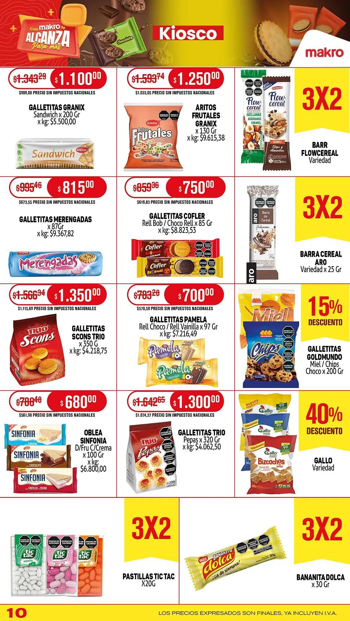 Ofertas de Catálogo Makro 31 de julio al 8 de agosto 2025 - Página 10 del catálogo