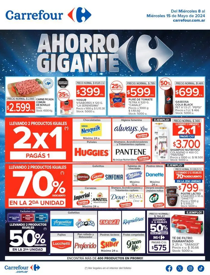 Ofertas de Catálogo Ahorro Gigante Hiper BS AS 8 de mayo al 15 de mayo 2024 - Página 1 del catálogo