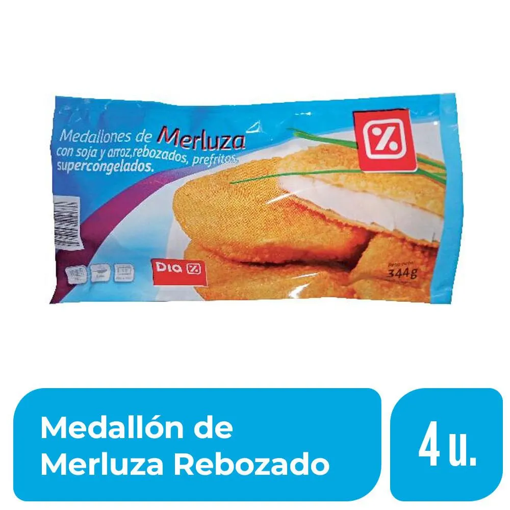 Medallón de Merluza Rebozado DIA 4 Un.