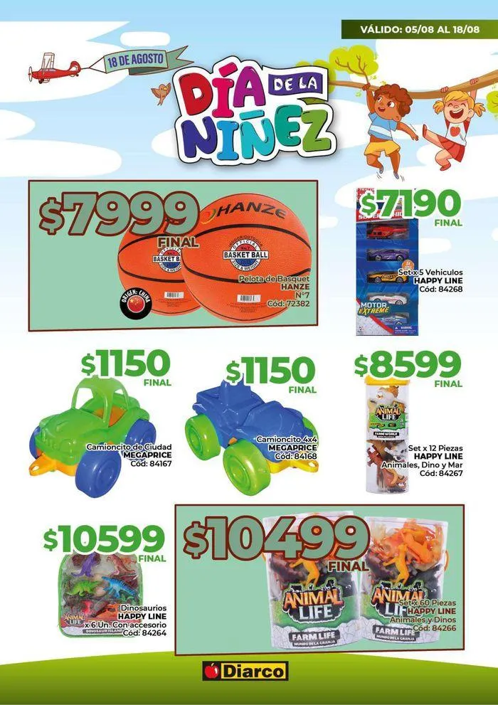 Ofertas de Diarco DÍa De La NiÑez Sur 5 de agosto al 18 de agosto 2024 - Página 3 del catálogo