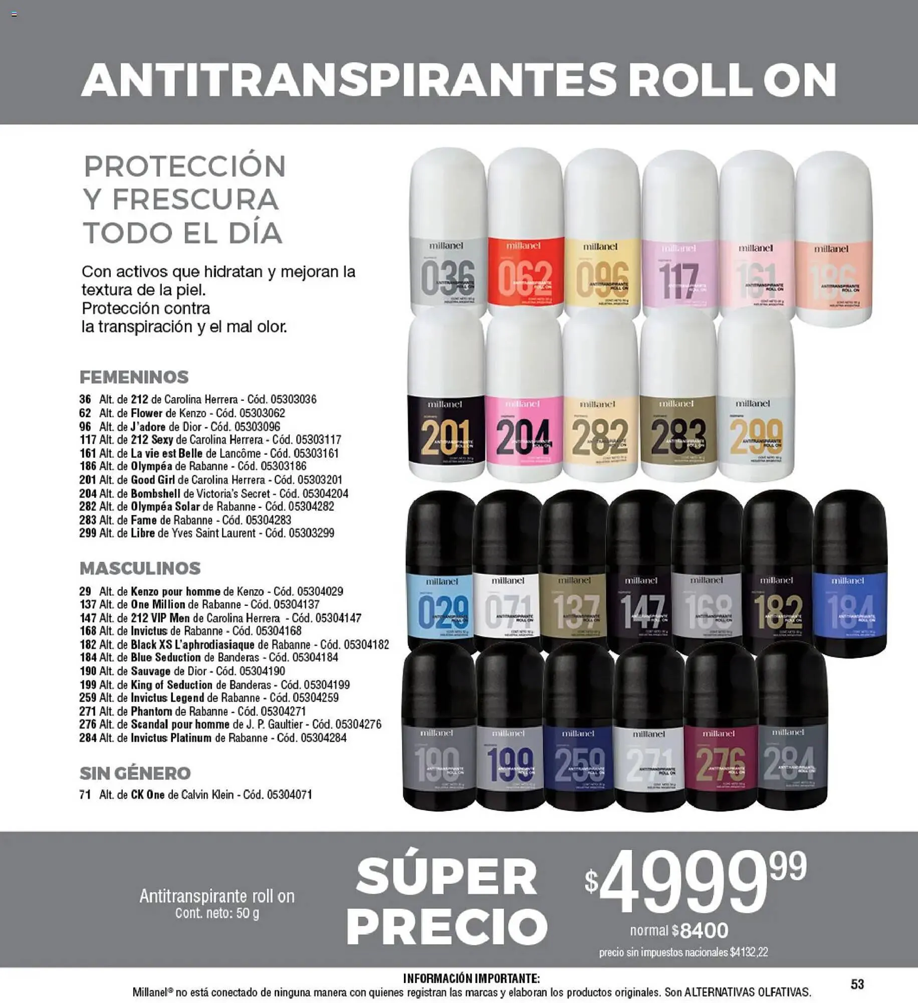 Ofertas de Catálogo Millanel Cosmética 30 de marzo al 27 de abril 2026 - Página 53 del catálogo