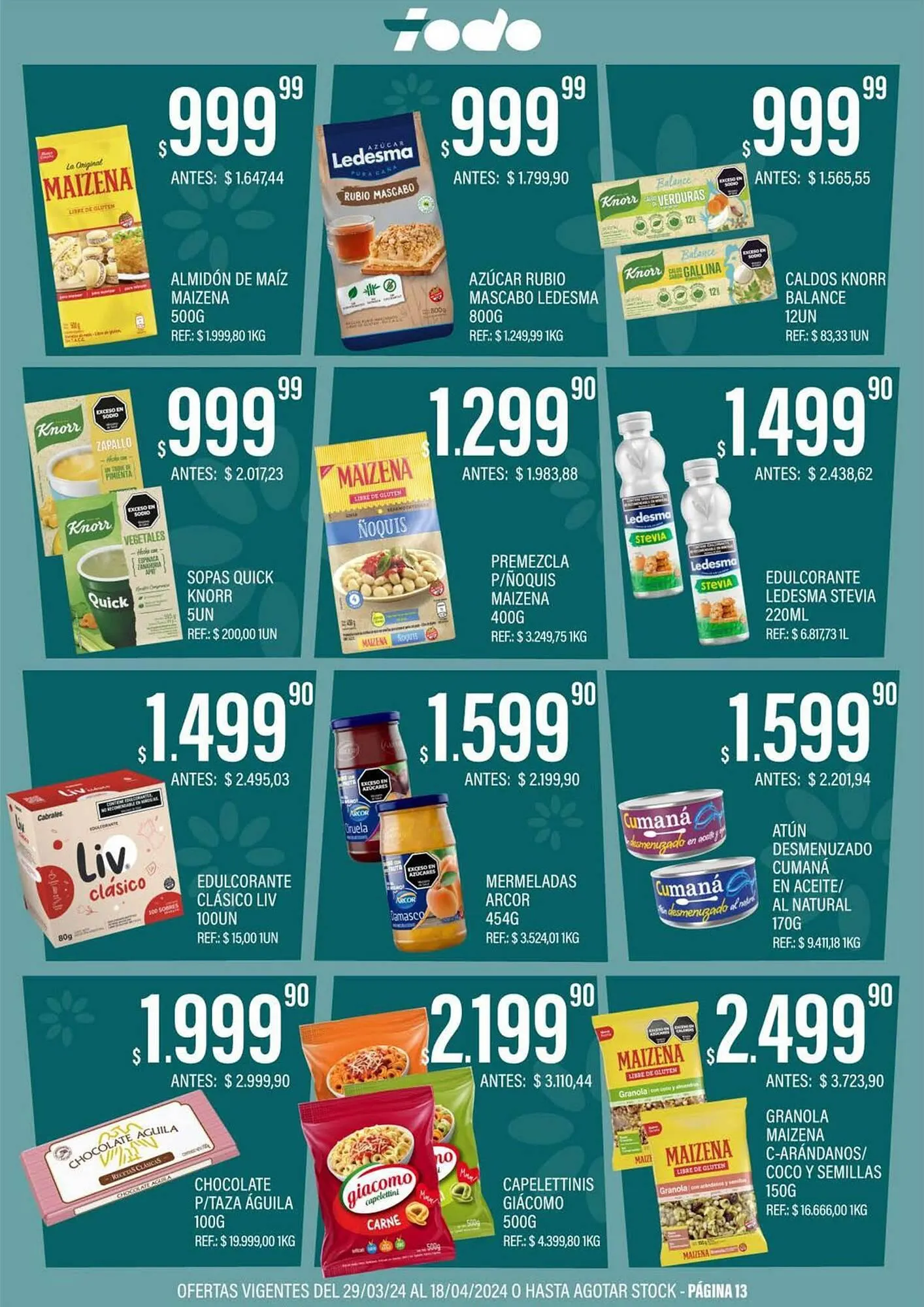 Ofertas de Catálogo Supermercados Todo 3 de abril al 18 de abril 2024 - Página 13 del catálogo