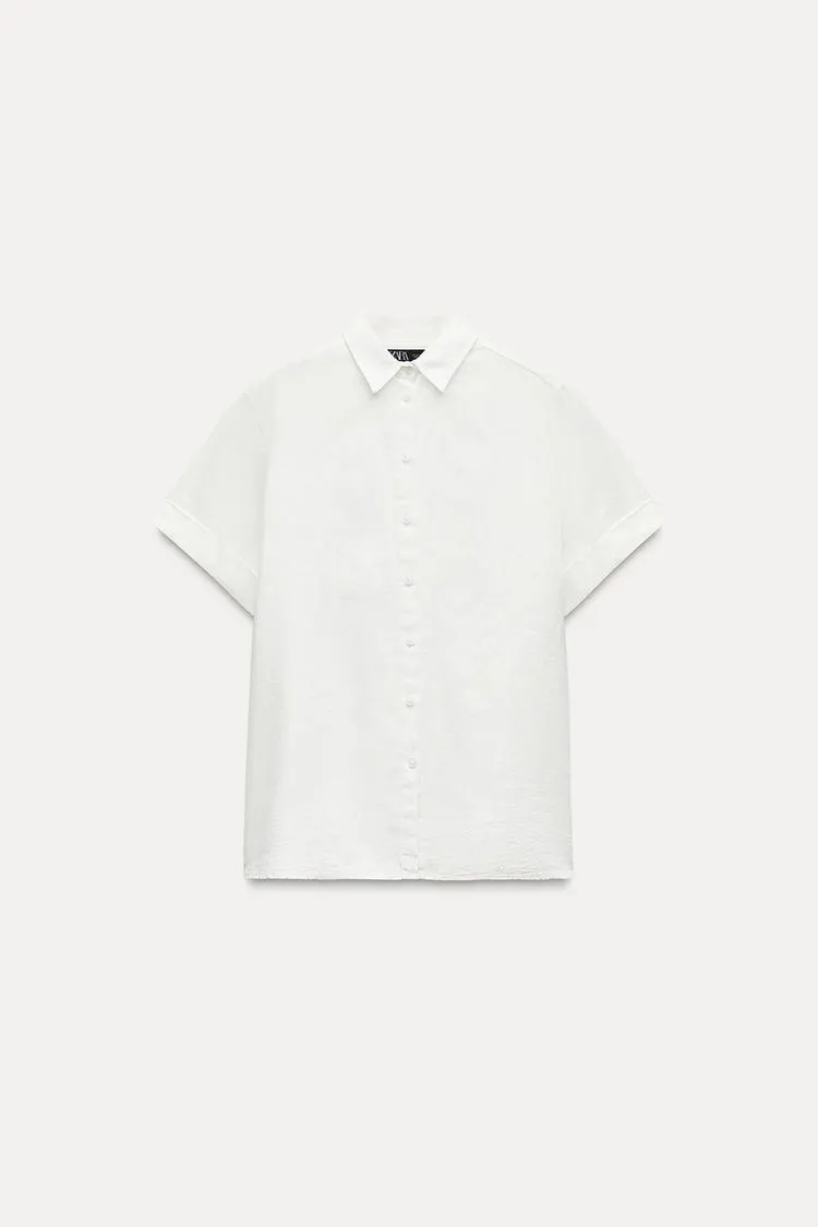 CAMISA CON LINO VISCOSA