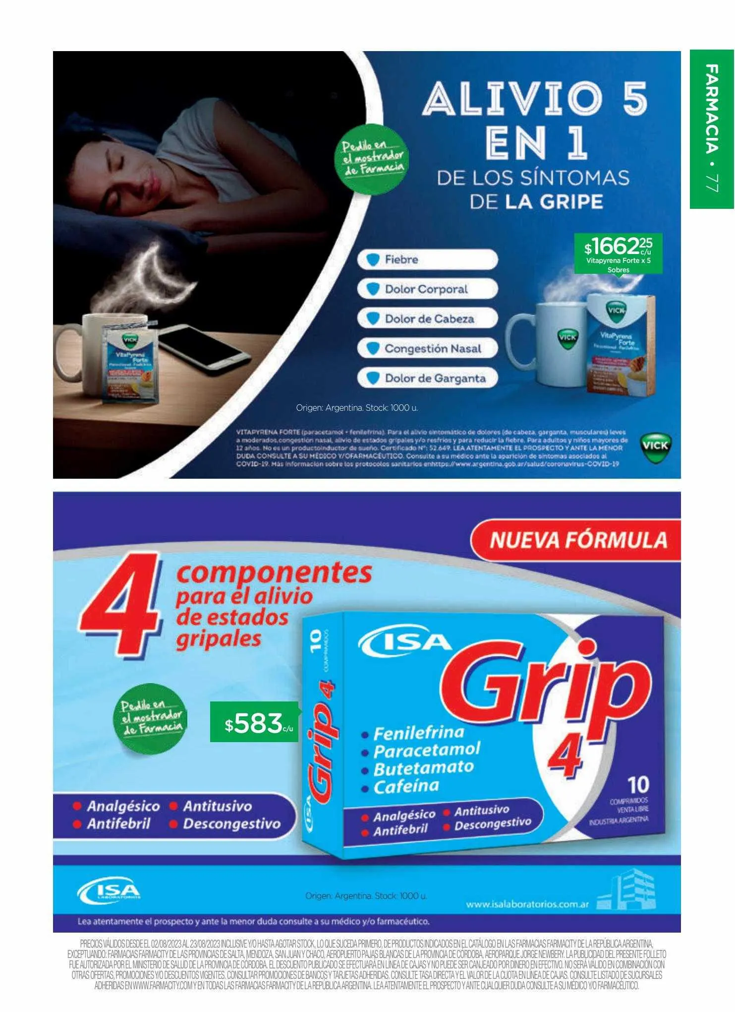 Ofertas de Catálogo Farmacity 1 de junio al 30 de septiembre 2023 - Página 77 del catálogo