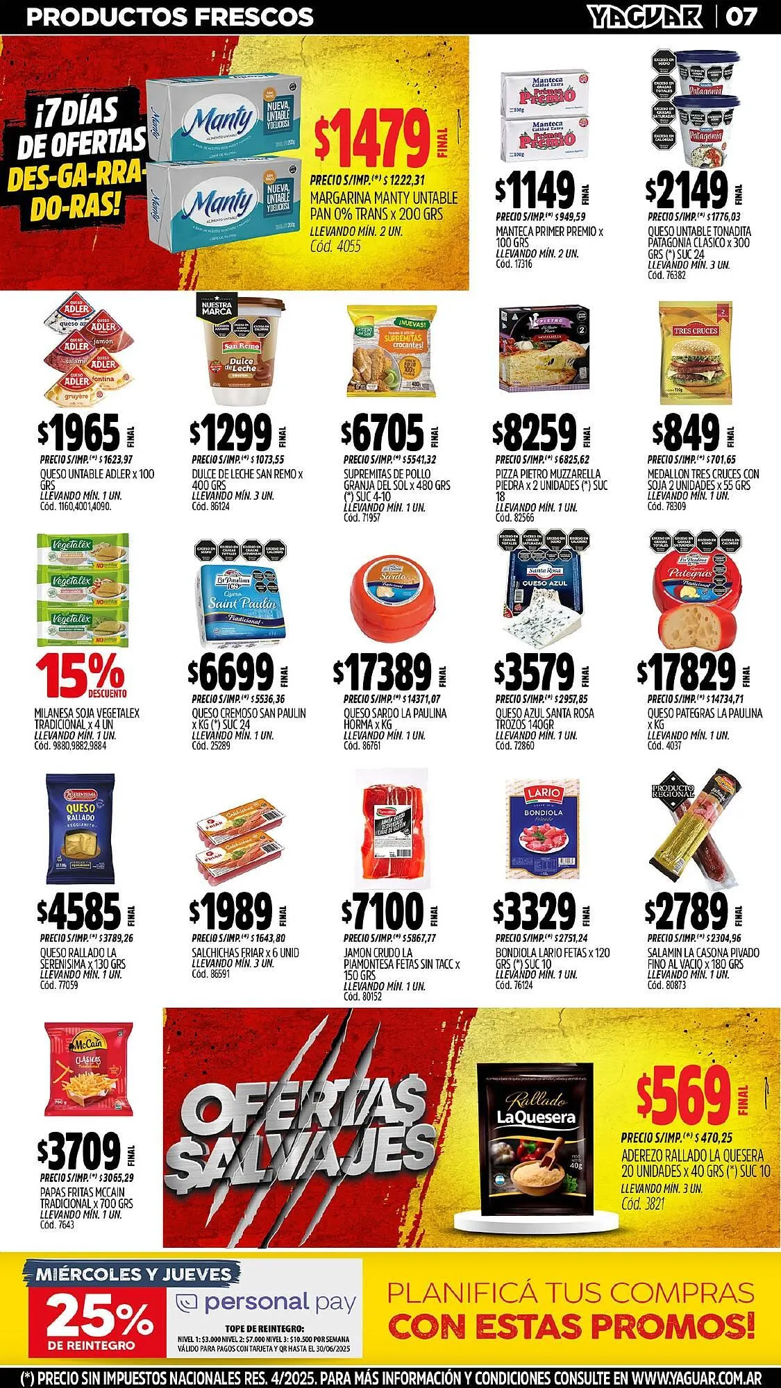 Ofertas de Catálogo Supermercados Yaguar 30 de junio al 6 de julio 2025 - Página 6 del catálogo