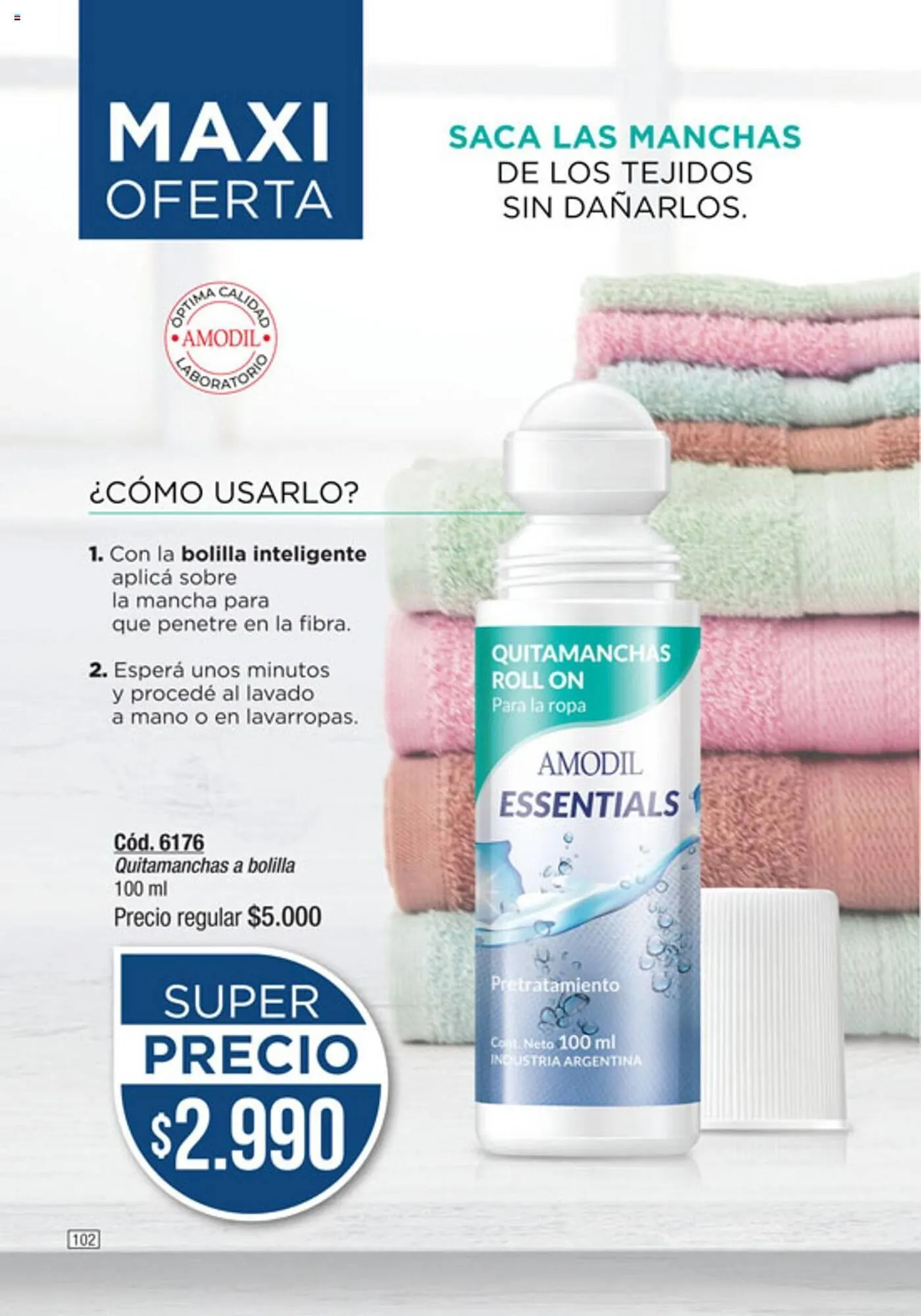 Ofertas de Catálogo Amodil 2 de octubre al 15 de octubre 2024 - Página 102 del catálogo