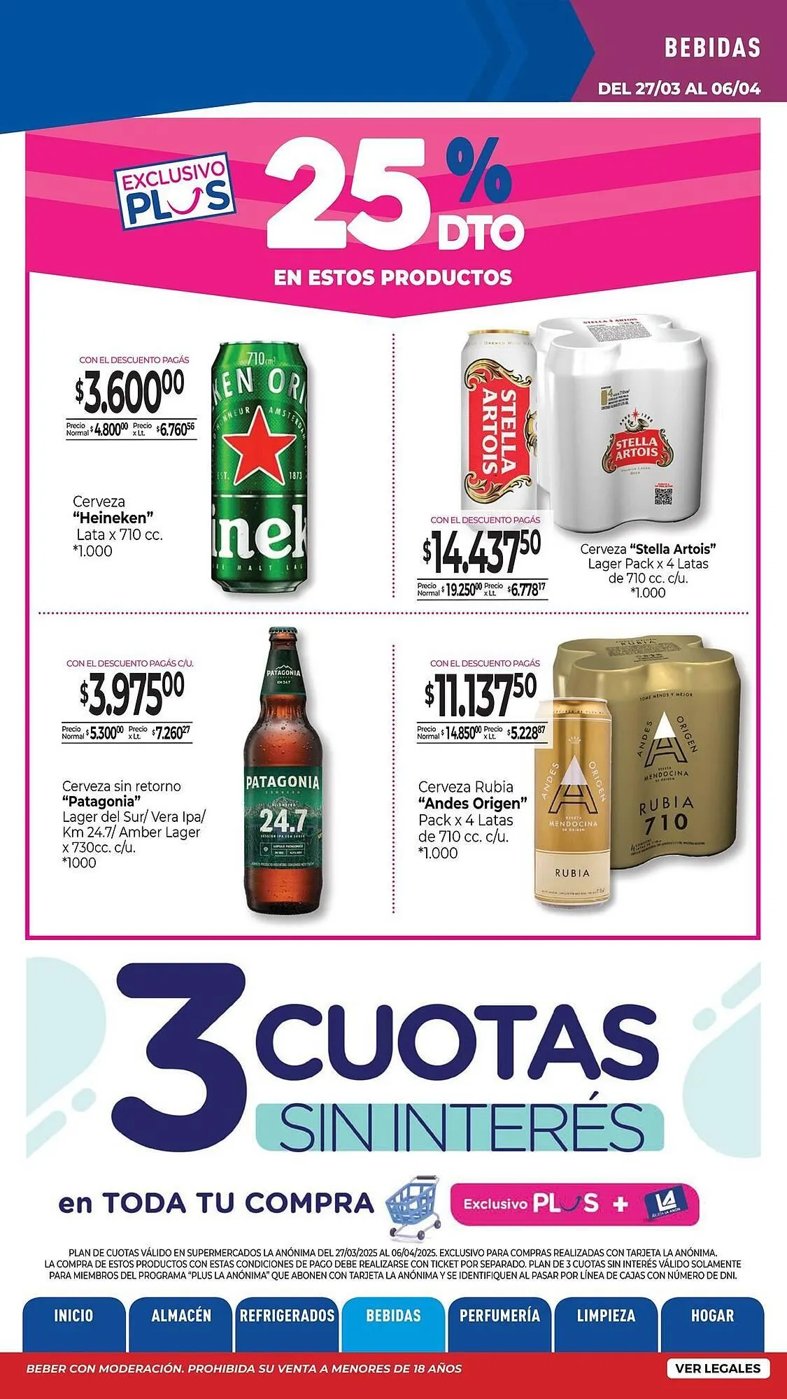 Ofertas de Catálogo La Anonima 27 de marzo al 6 de abril 2025 - Página 19 del catálogo